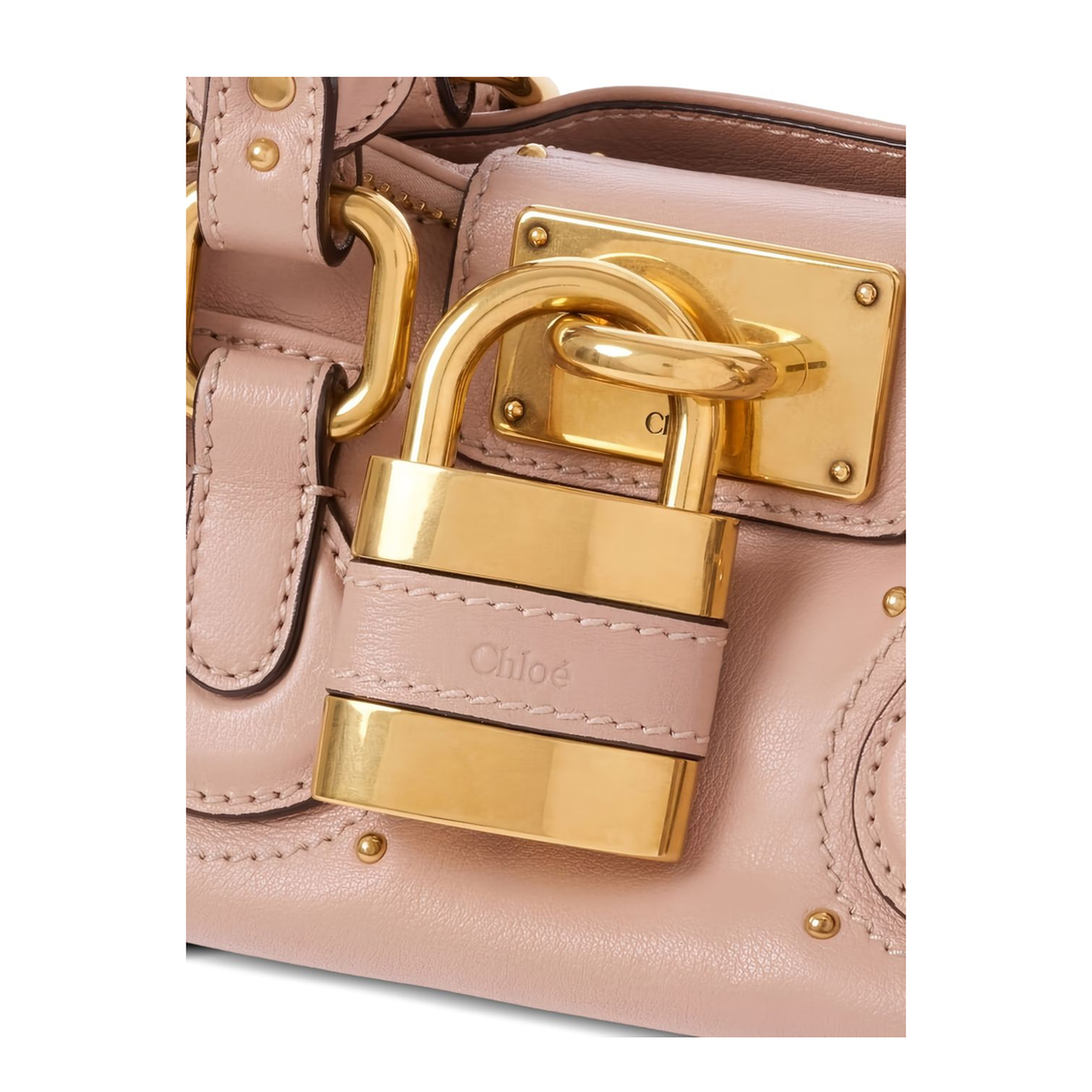 Paddington Small Grained Leather Shoulder Bag - Earthy Pink - Image 2