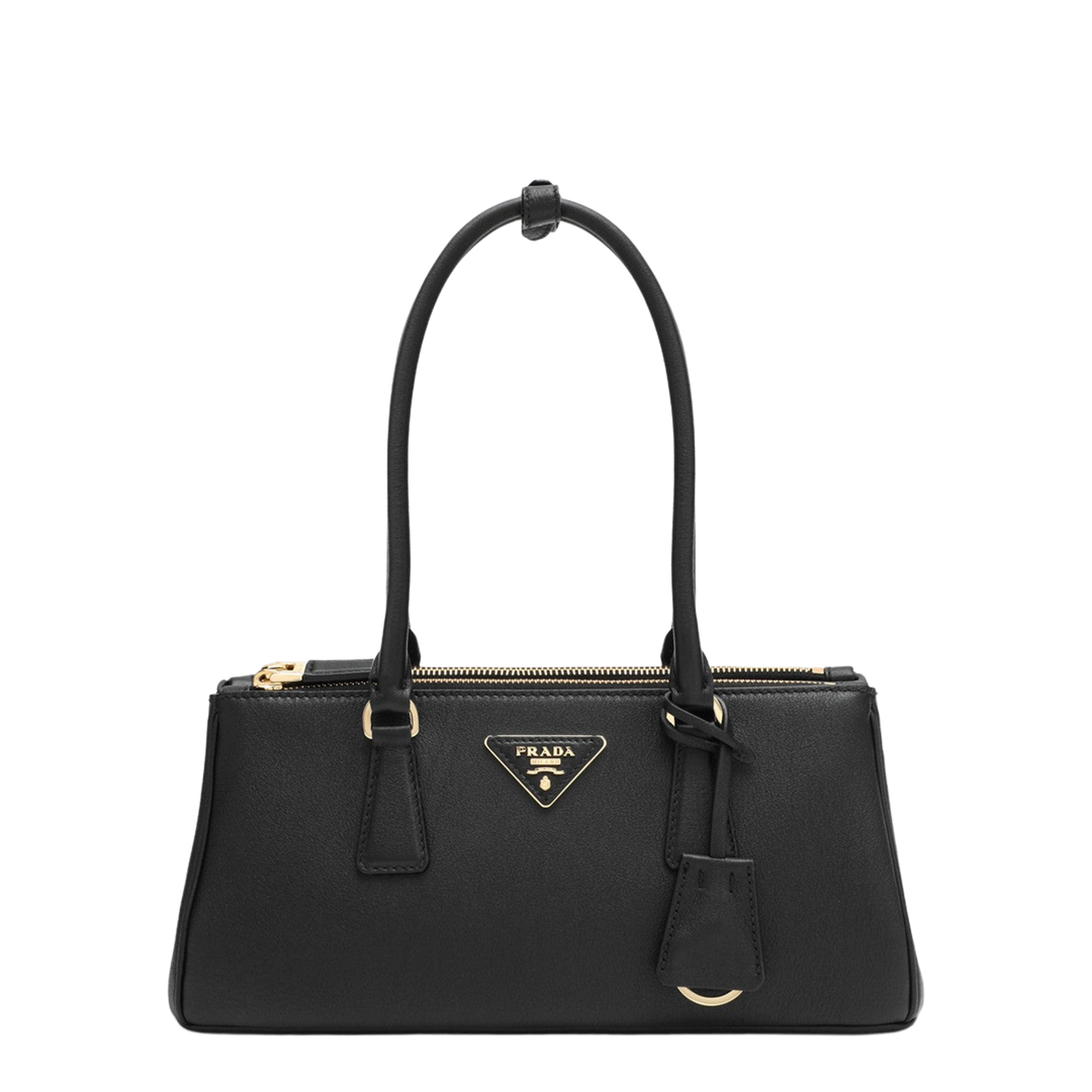Galleria Medium Saffiano Calf Leather Tote - Nero - Image 1