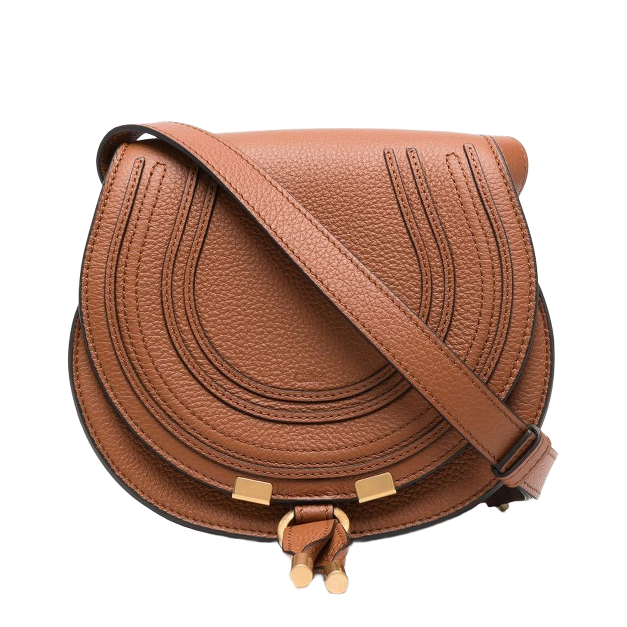 Marcie Small Calfskin Saddle Bag - Luggage - Image 1