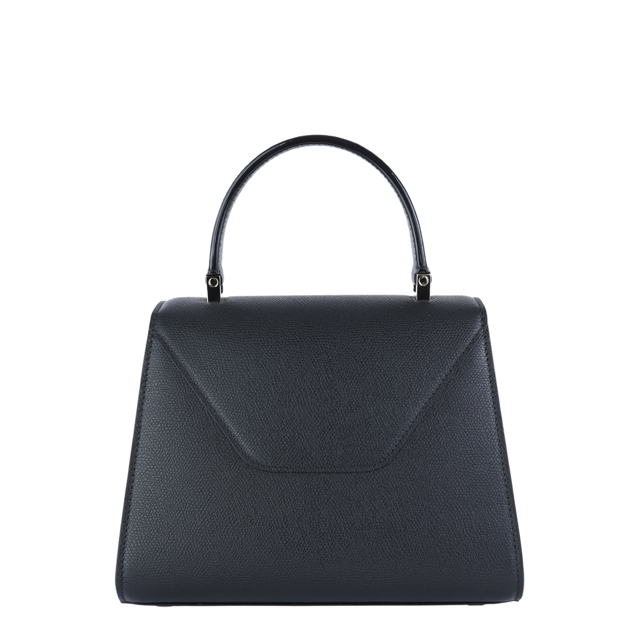 Iside Mini Millepunte Calf Leather Top Handle Bag - Black - Image 6