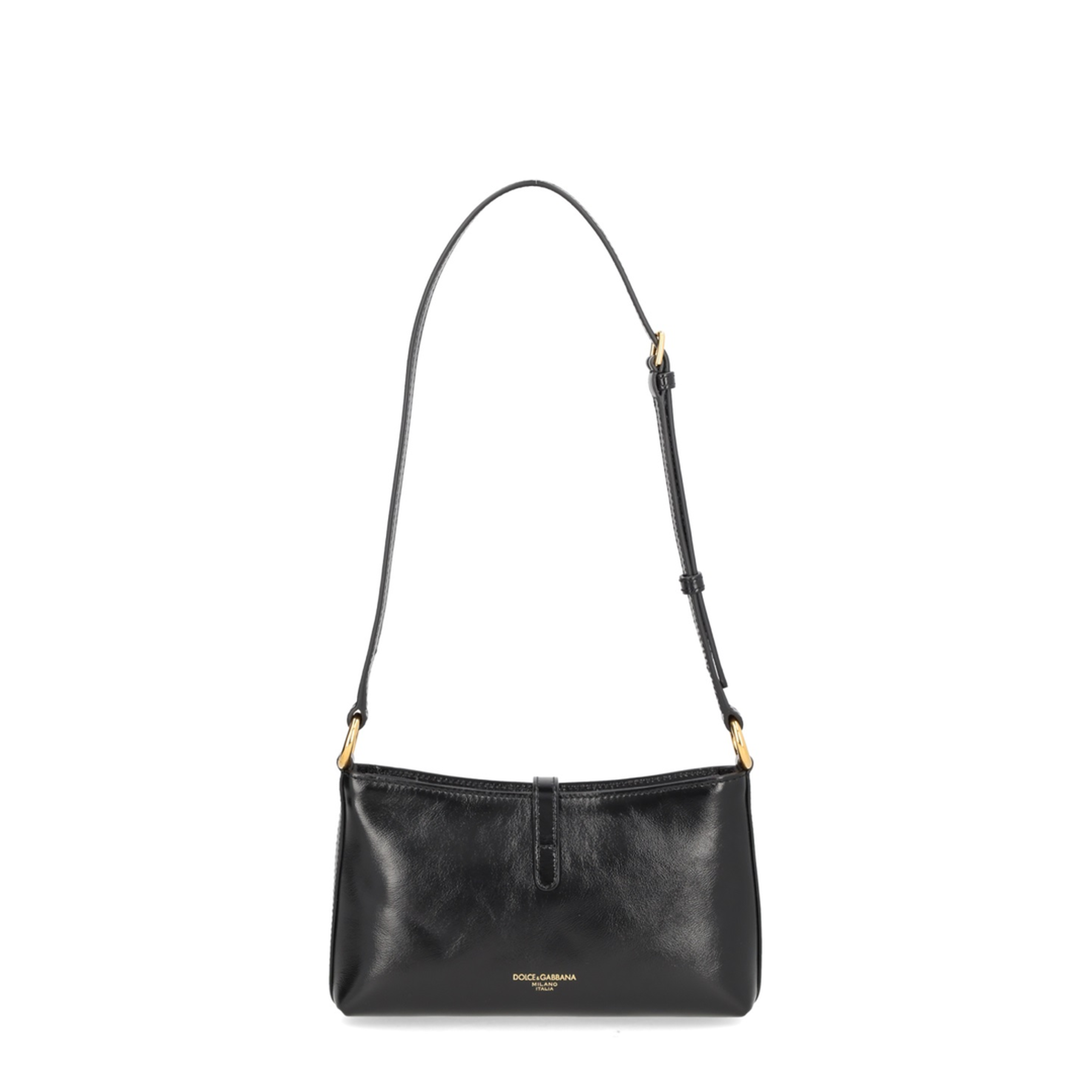 Calfskin Shoulder Bag - Black - Image 3