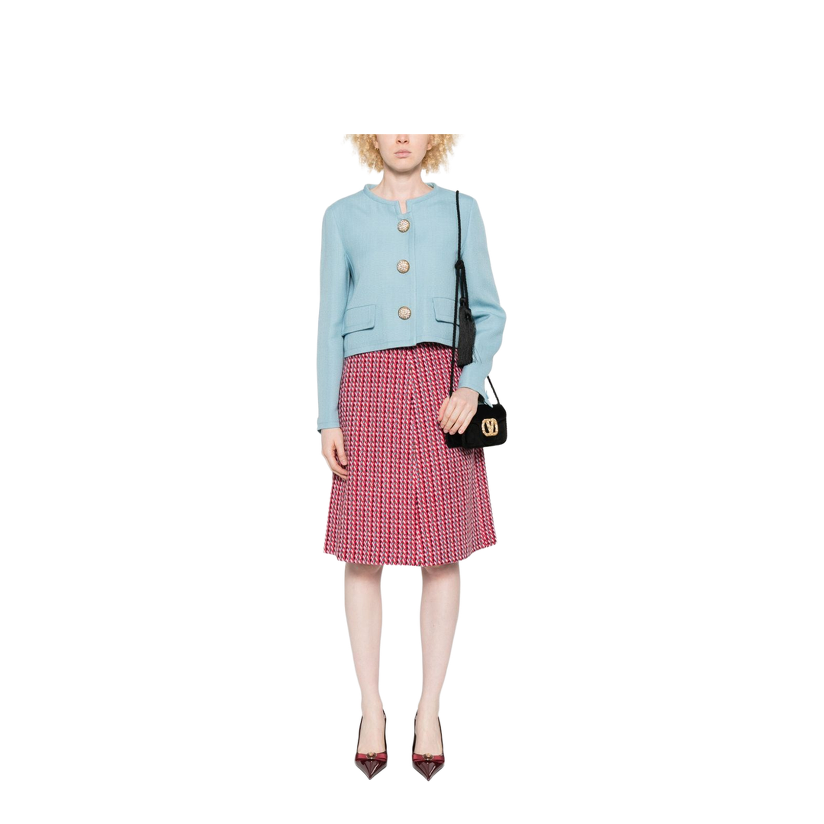 Short Collarless Jacket - Image 2