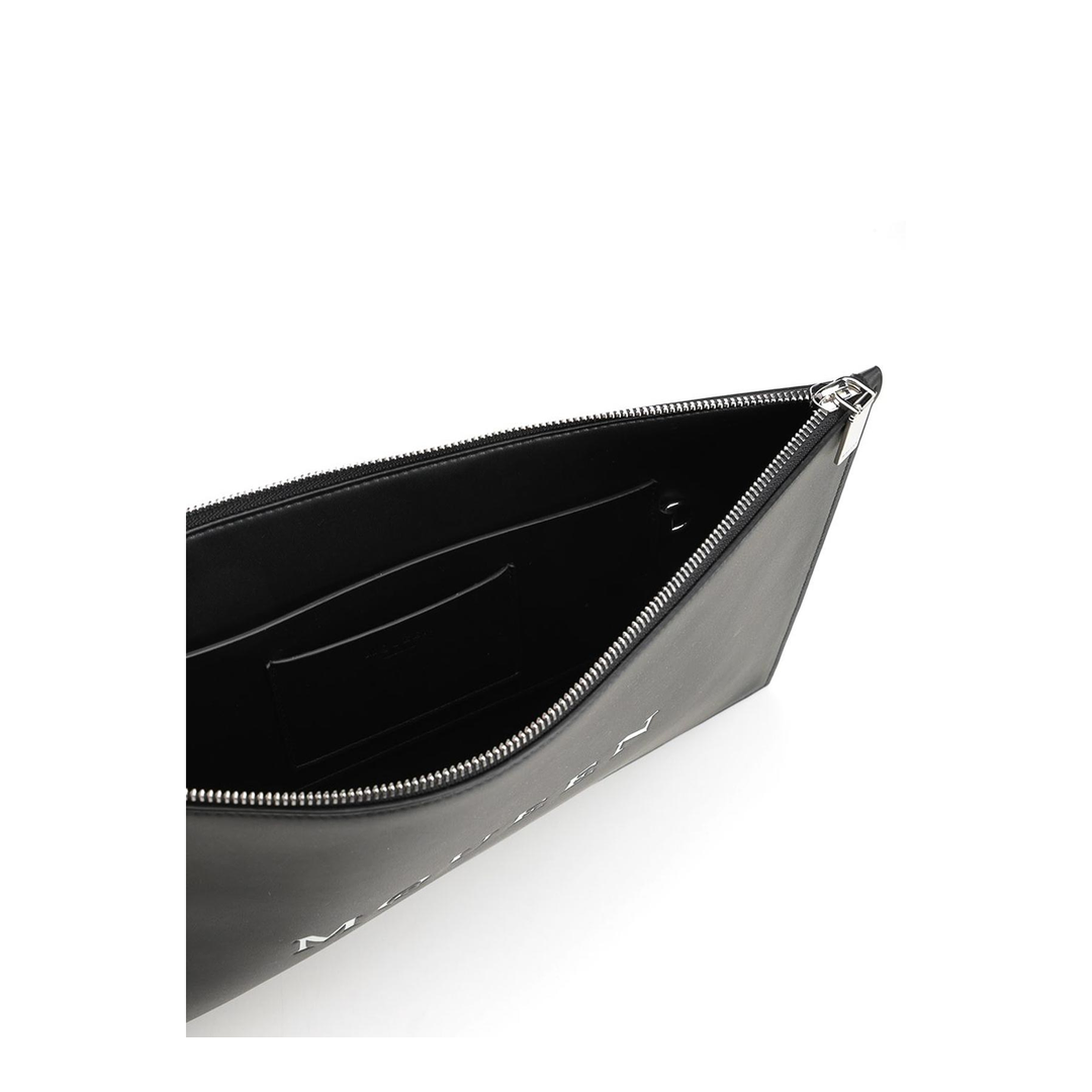 Calf Leather Clutch Bag - Black - Image 2