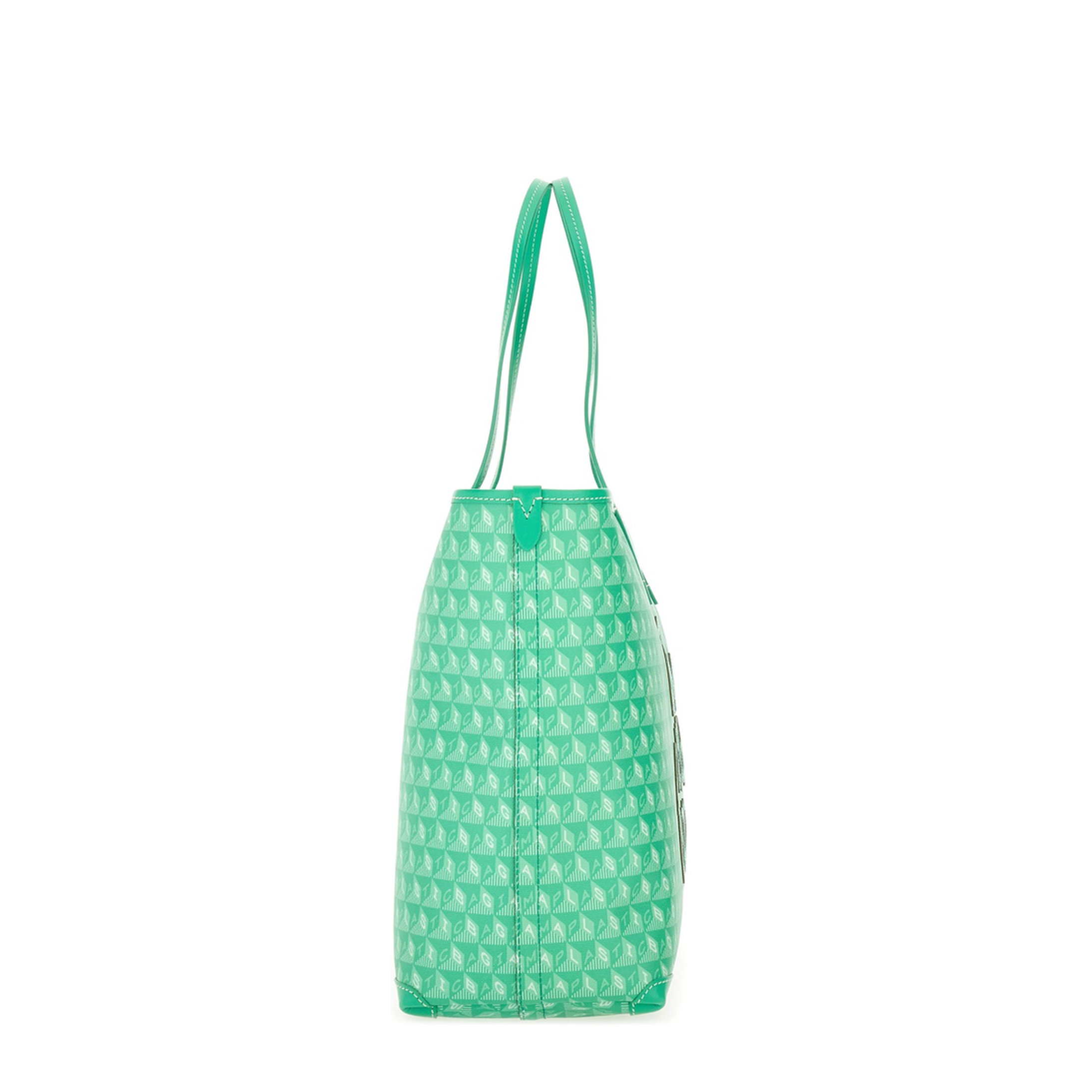I Am A Plastic Bag Zipped Tote Motif - Aloe Vera - Image 3
