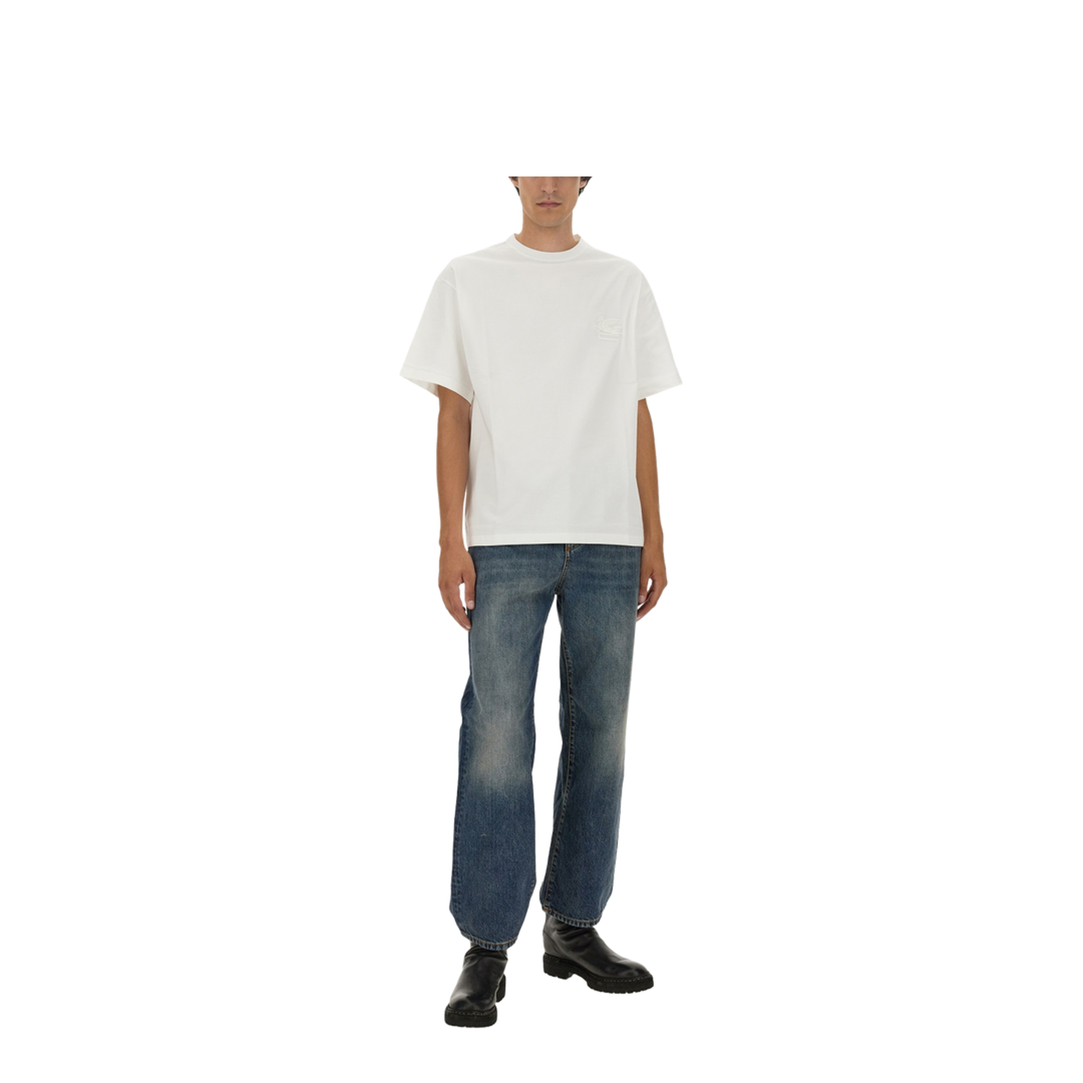 T-shirt With Pegasus Embroidery - Image 2