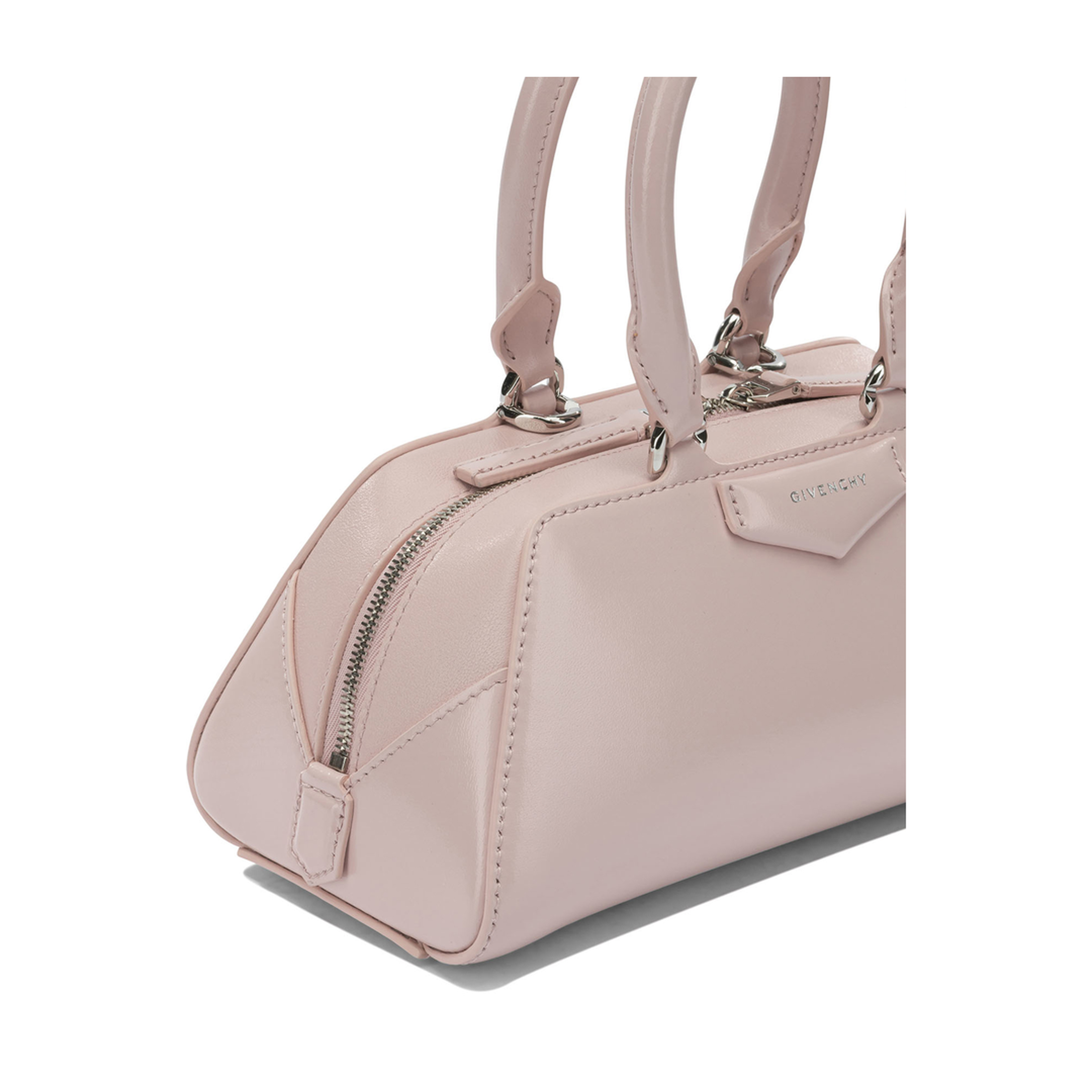 Antigona Mini Box Leather Handbag - Baby Pink - Image 4