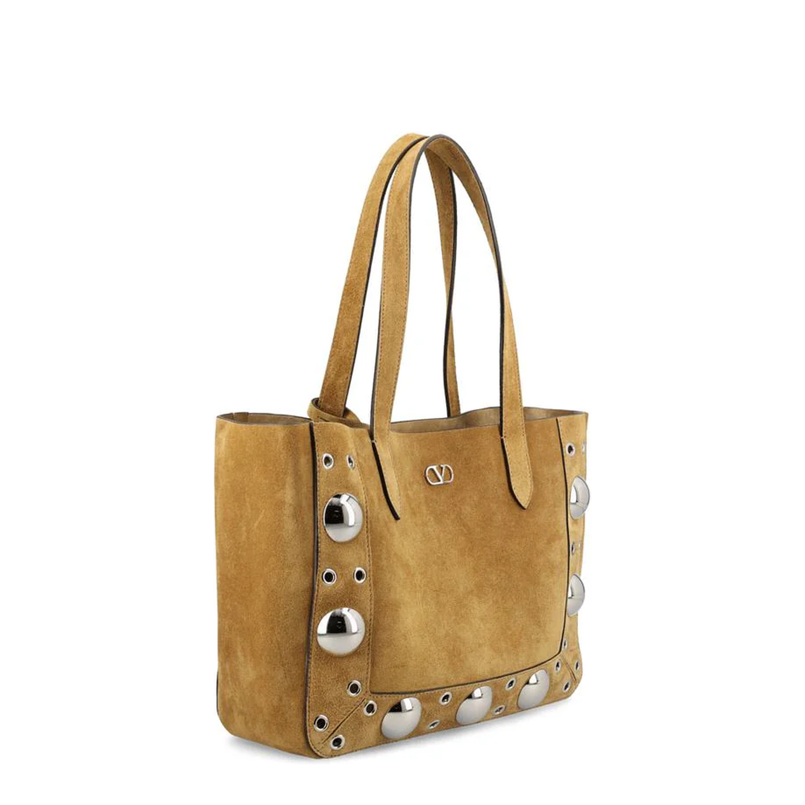 Medium Nellcôte Suede Shopping Bag Beige - Image 3