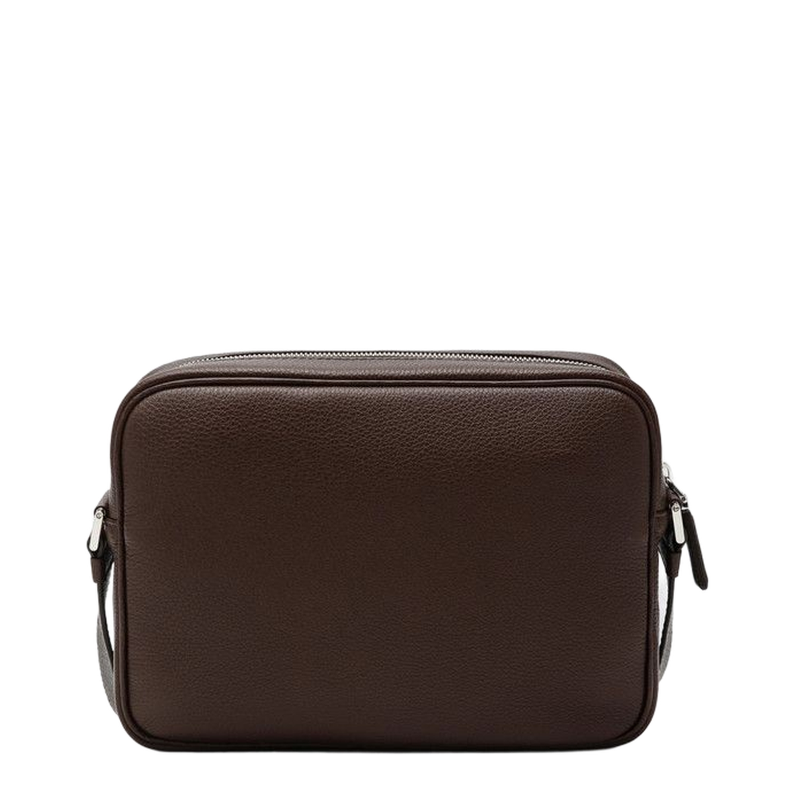Burnt Brown Leather Crossbody Bag - Image 2