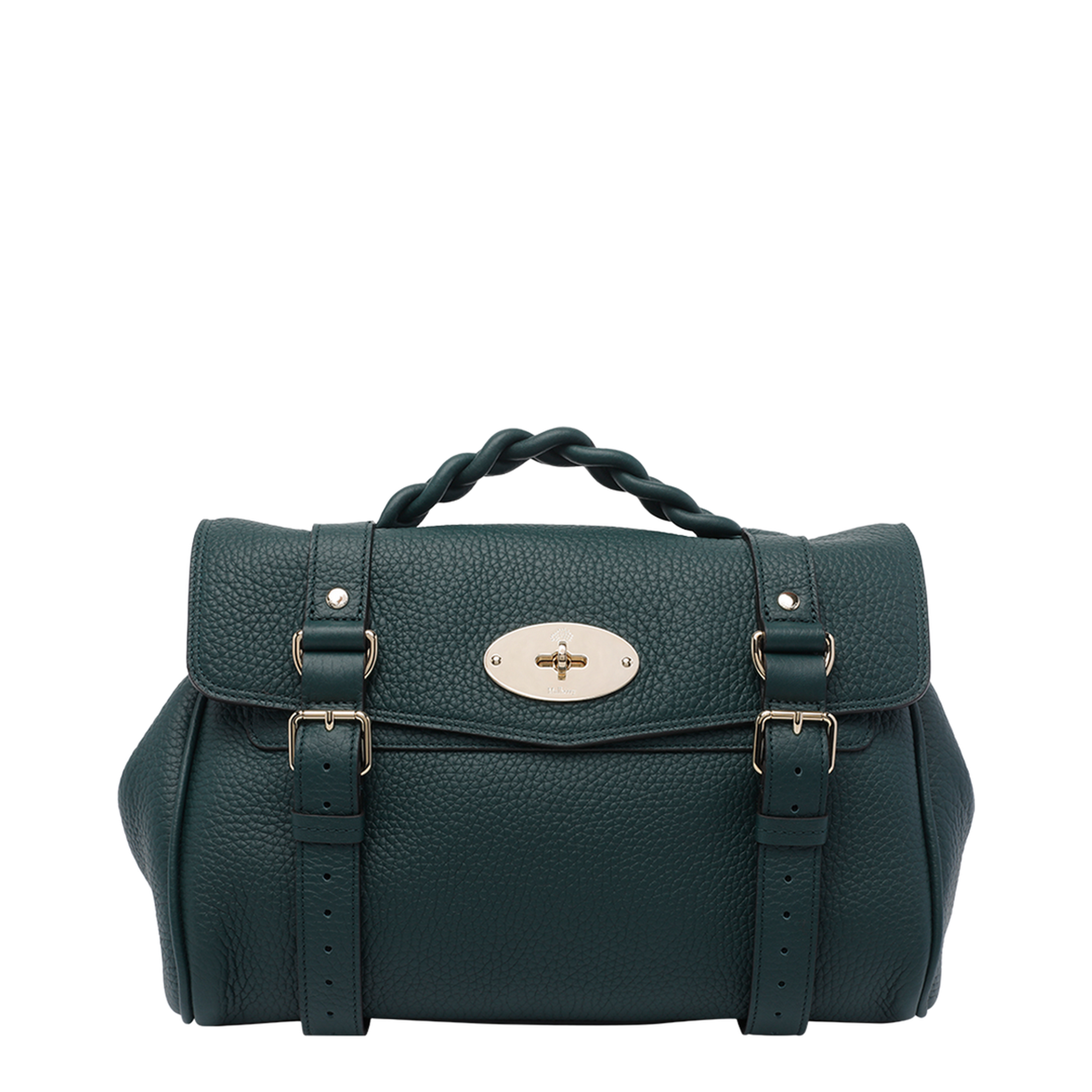 Alexa Heavy Leather Handbag - Green - Image 5