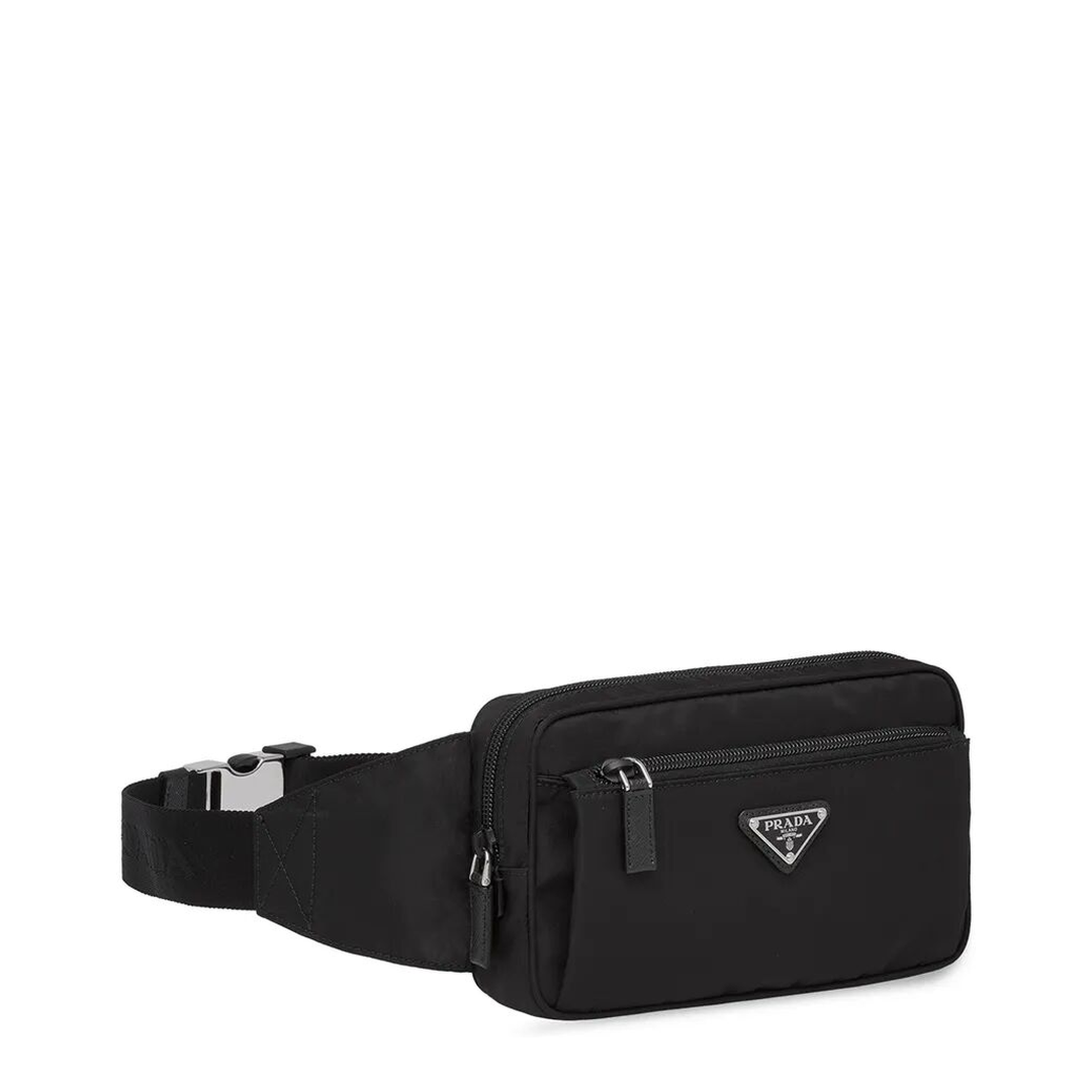 Re-Nylon One Size Recycled Polyamide Belt Bag - Black - Image 3