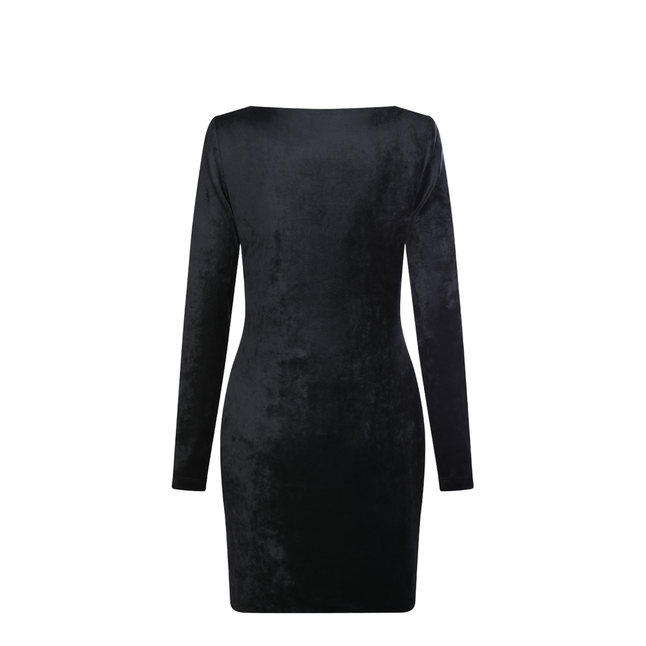 Sweetheart Neckline Dress In Velvet Jersey - Image 4