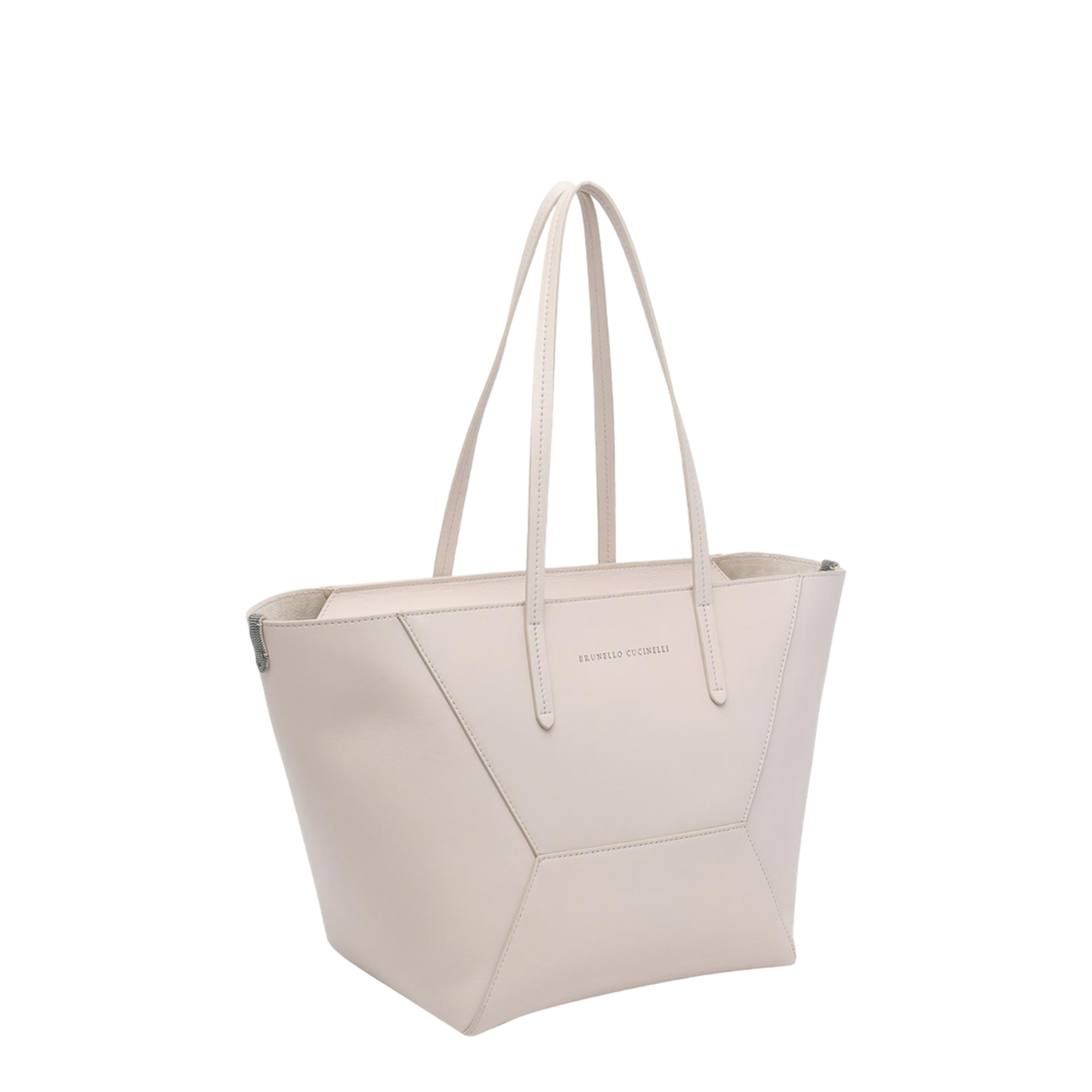 BC Duo Small Calfskin Tote Bag - Ivory - Image 1