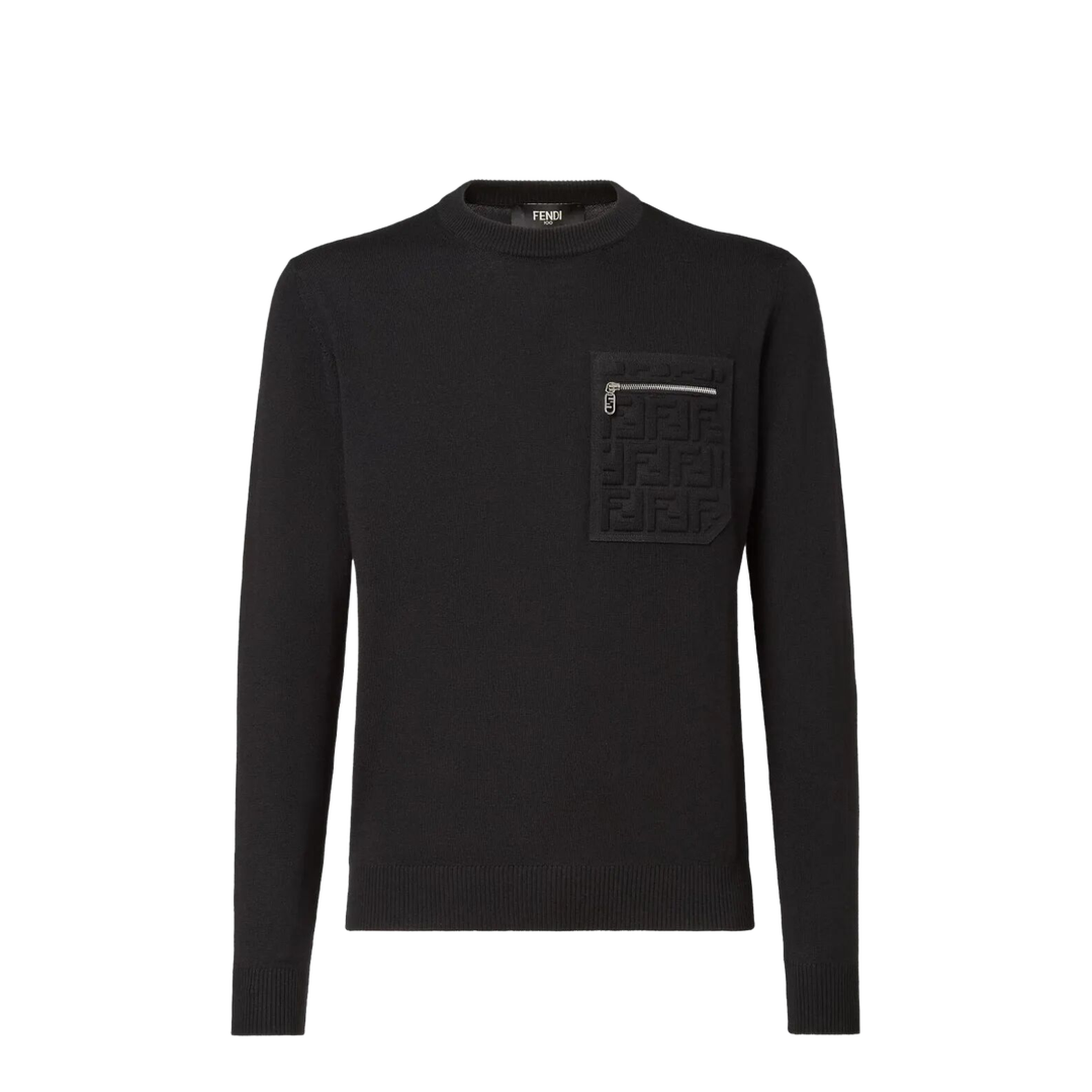 Breast Pocket Wool Pullover - Image 1