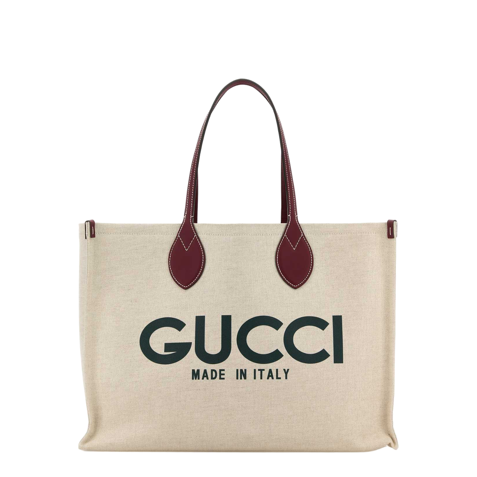 Large Canvas Tote Bag - Beige - Image 1