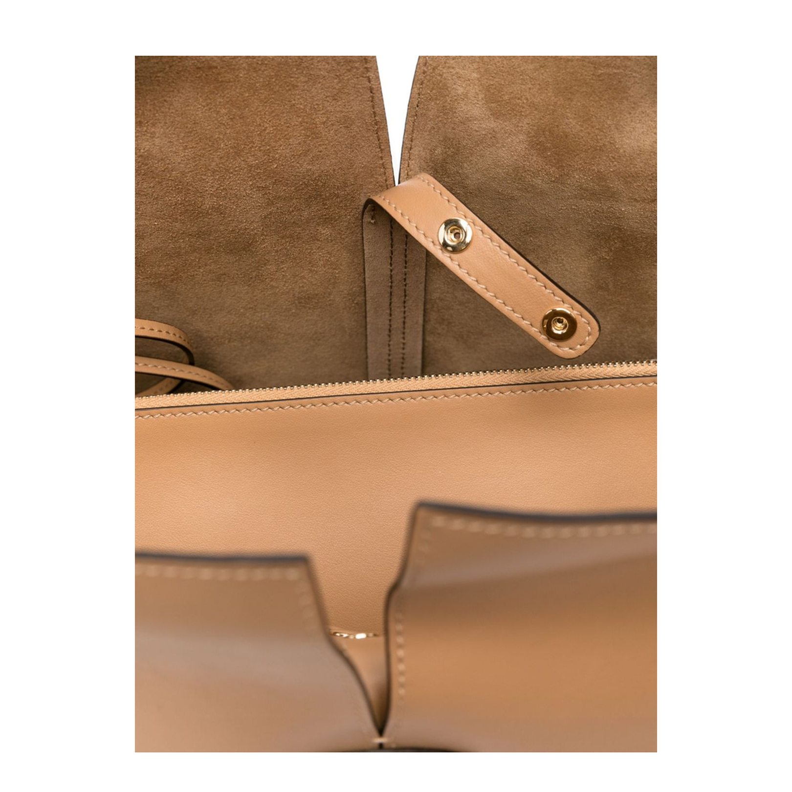Light Brown Calf Leather Top Handle Bag - Image 2