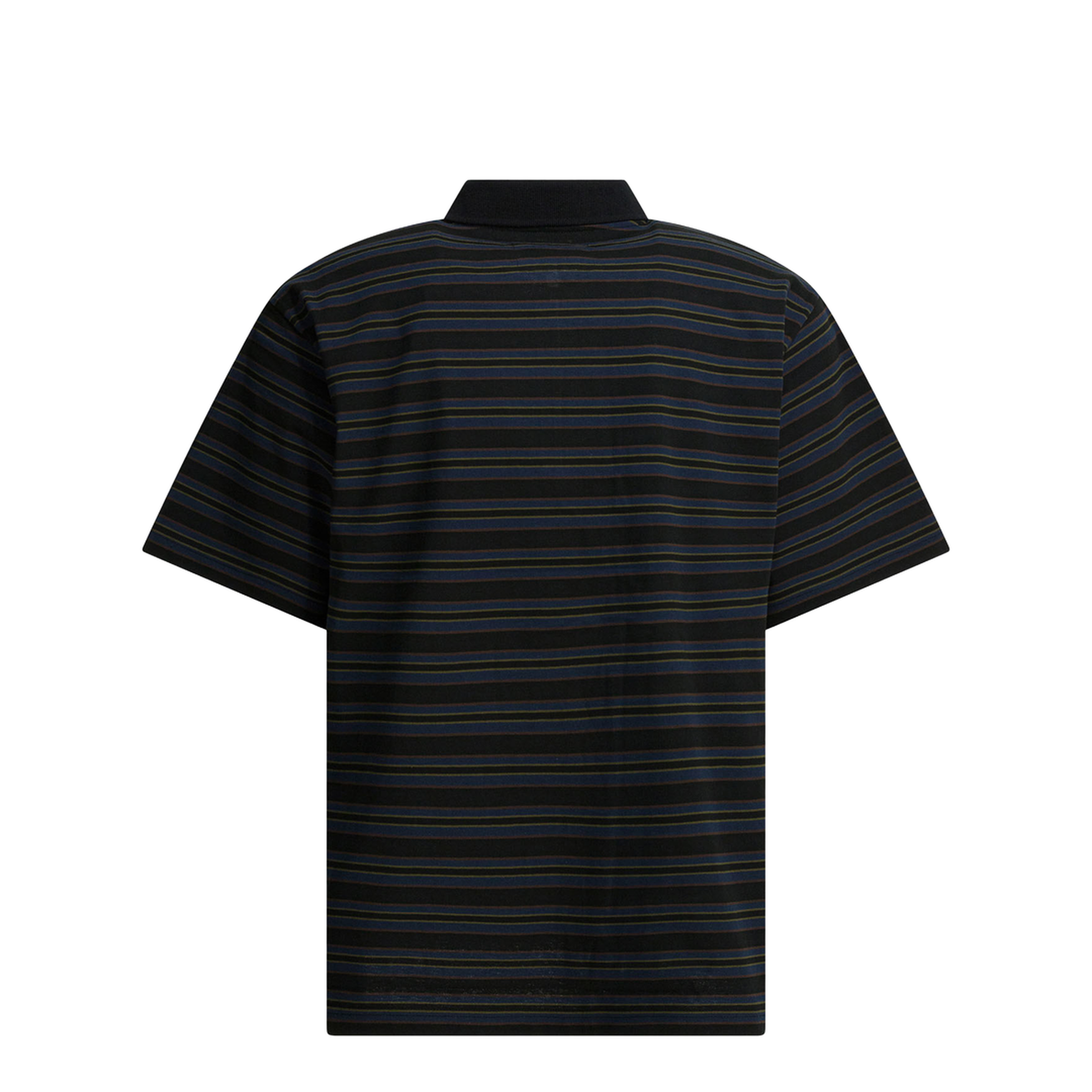 Striped Buttonless Polo Shirt - Image 2