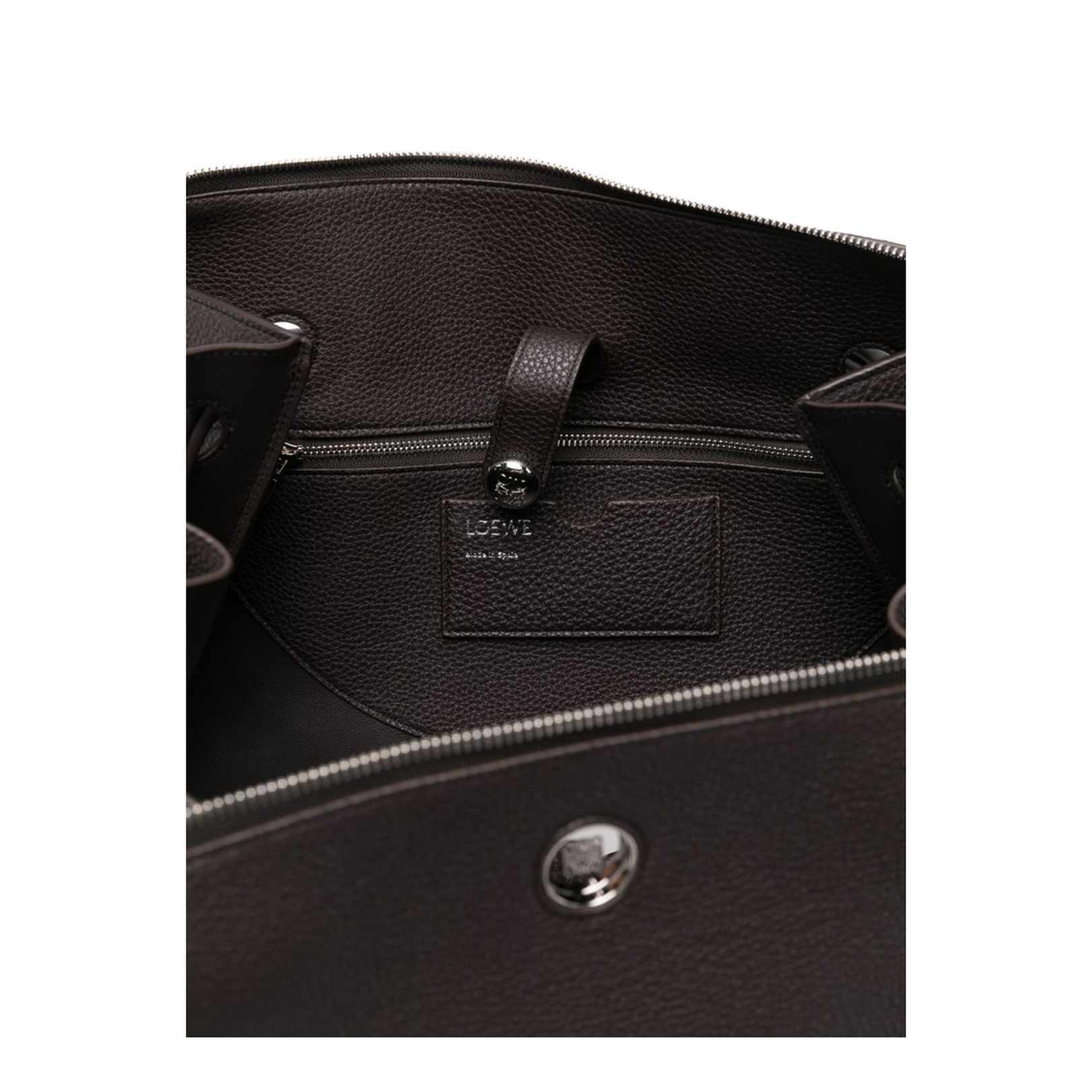 Madrid Large Leather Handbag Brown - Image 4