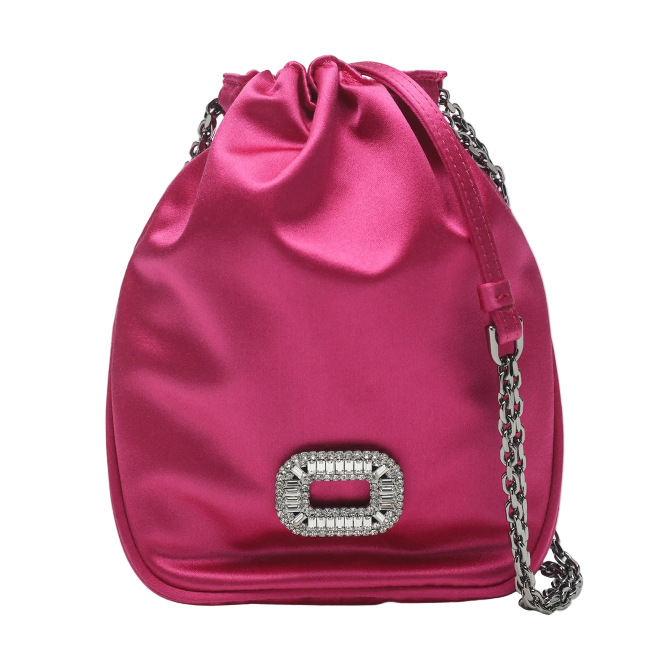 Pilgrim Pocket Nano Bag in Satin - Fuchsia - Image 1