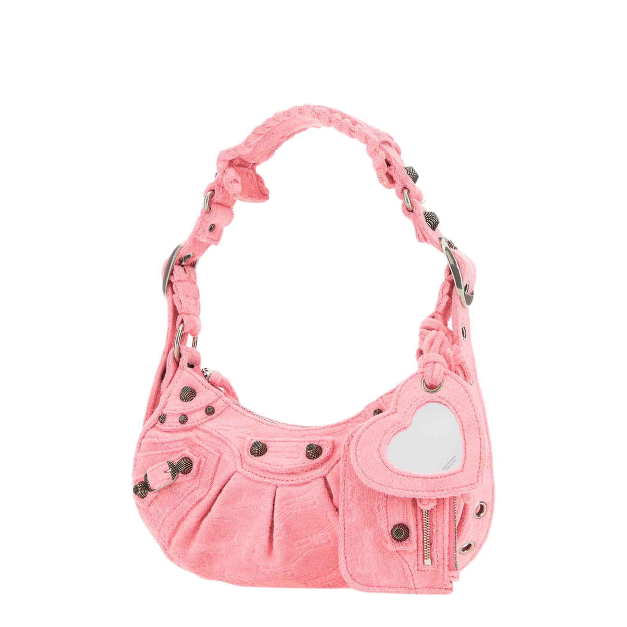 Le Cagole XS Arena Lambskin Shoulder Bag - Light Pink - Image 1