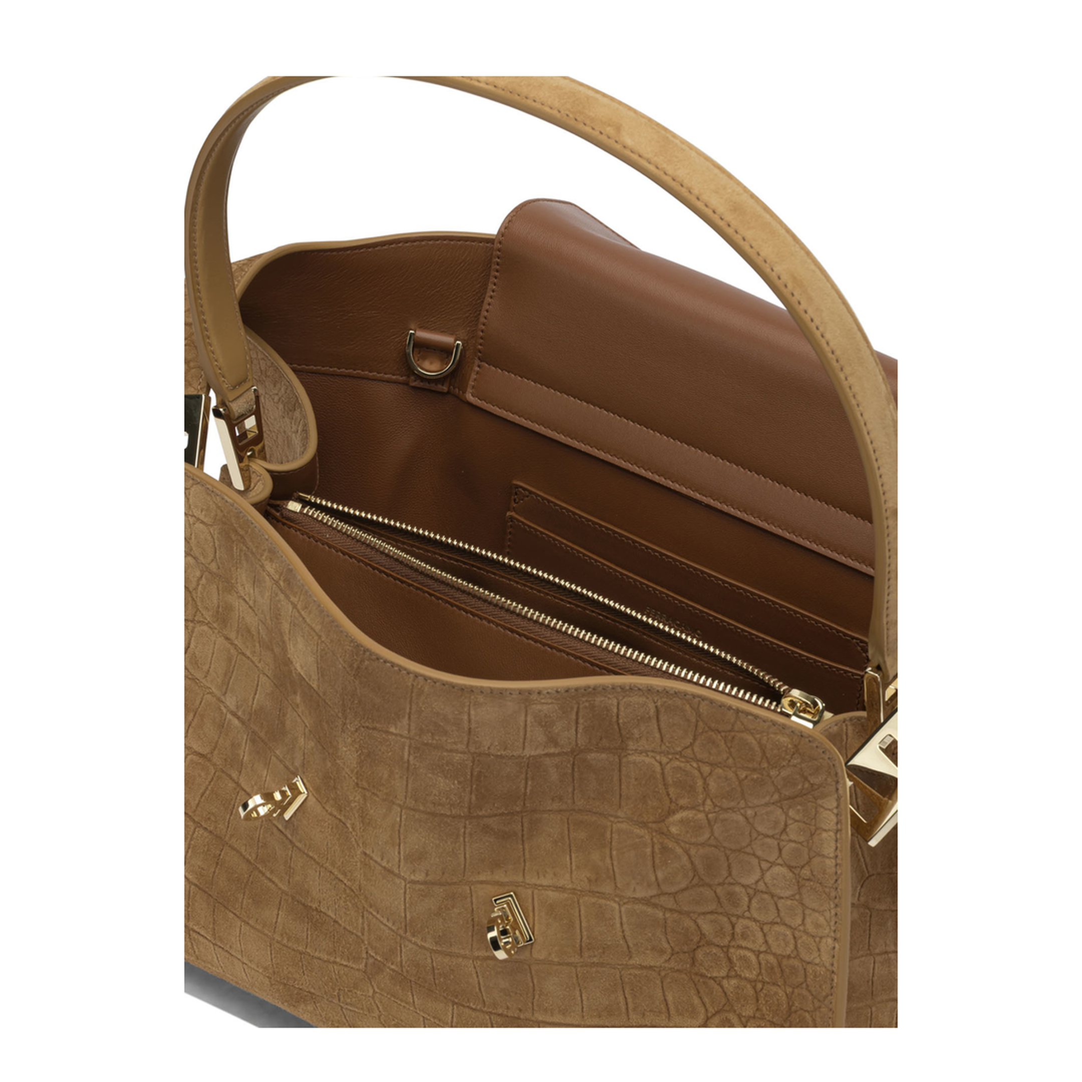 Hug Soft Medium Suede Shoulder Bag - CONAT - Image 3