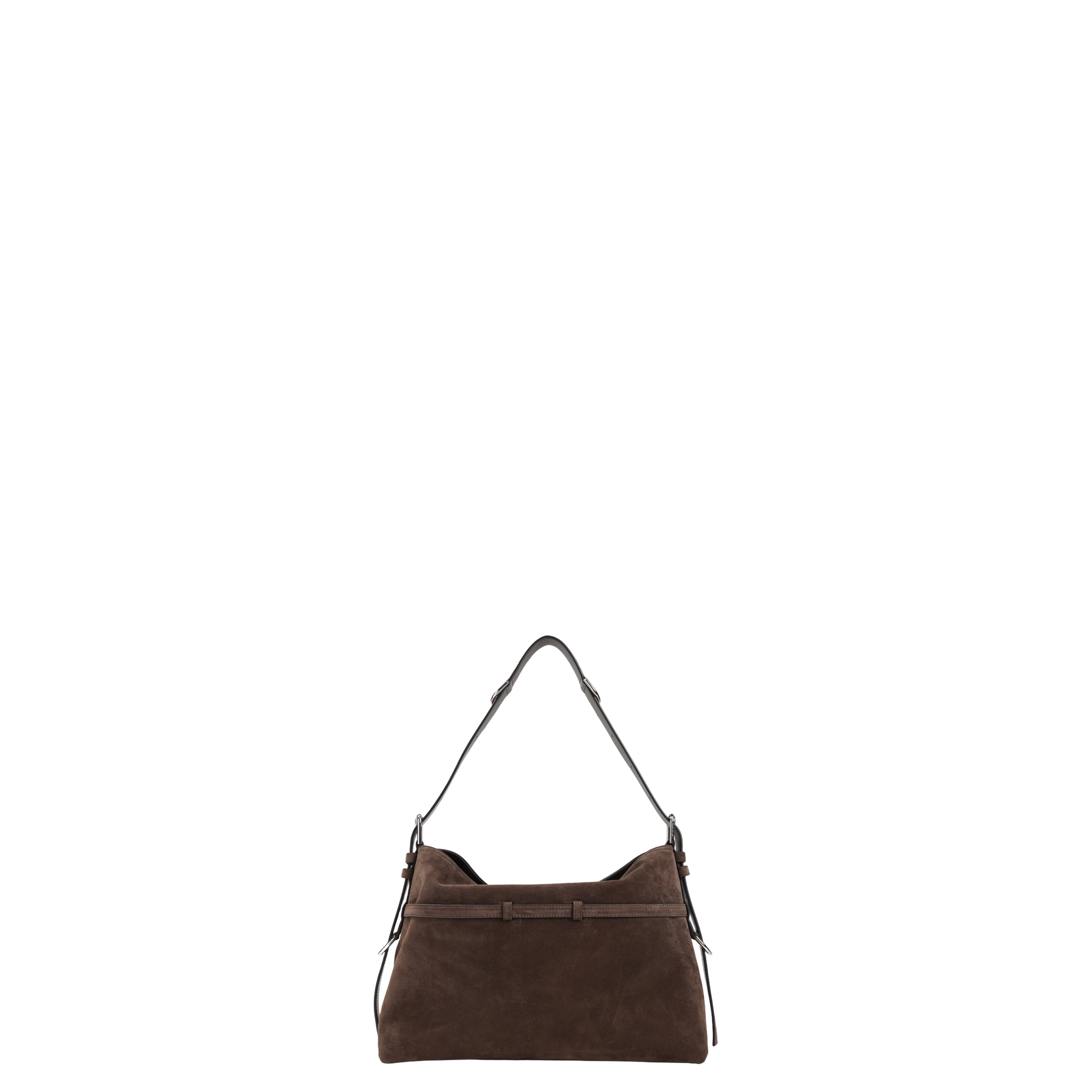 Medium Voyou Shoulder Bag Ebony Brown - Image 4