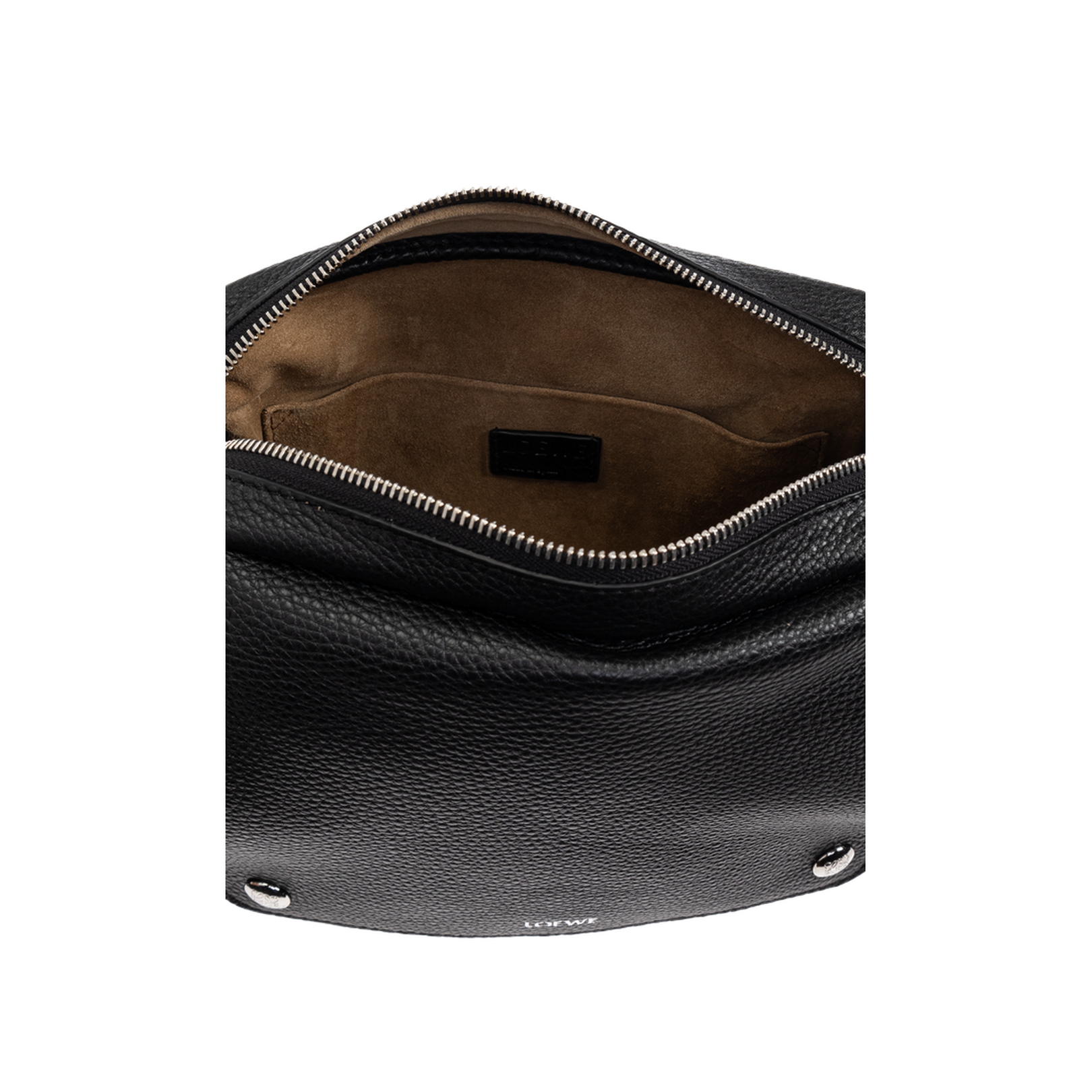 Pebble Medium Crossbody Bag Supple Grained Black - Image 5