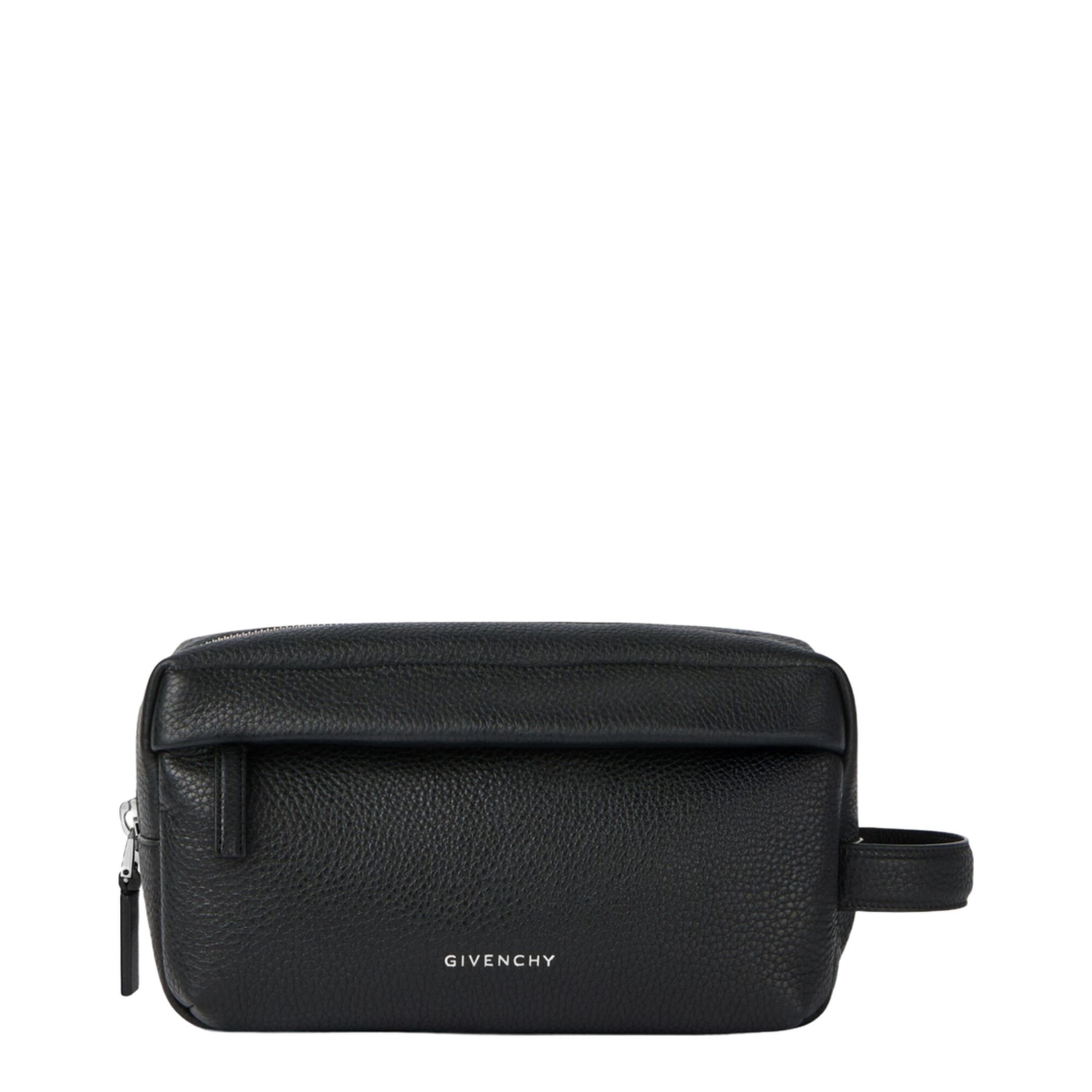 Black Leather U Backpack Beauty Case - Image 1