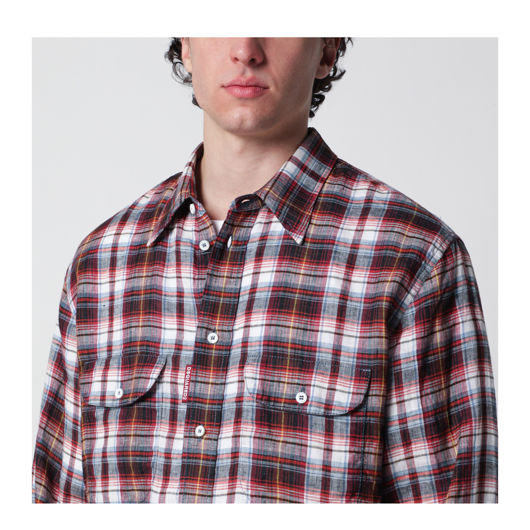 Long-sleeve plaid shirt - Image 2
