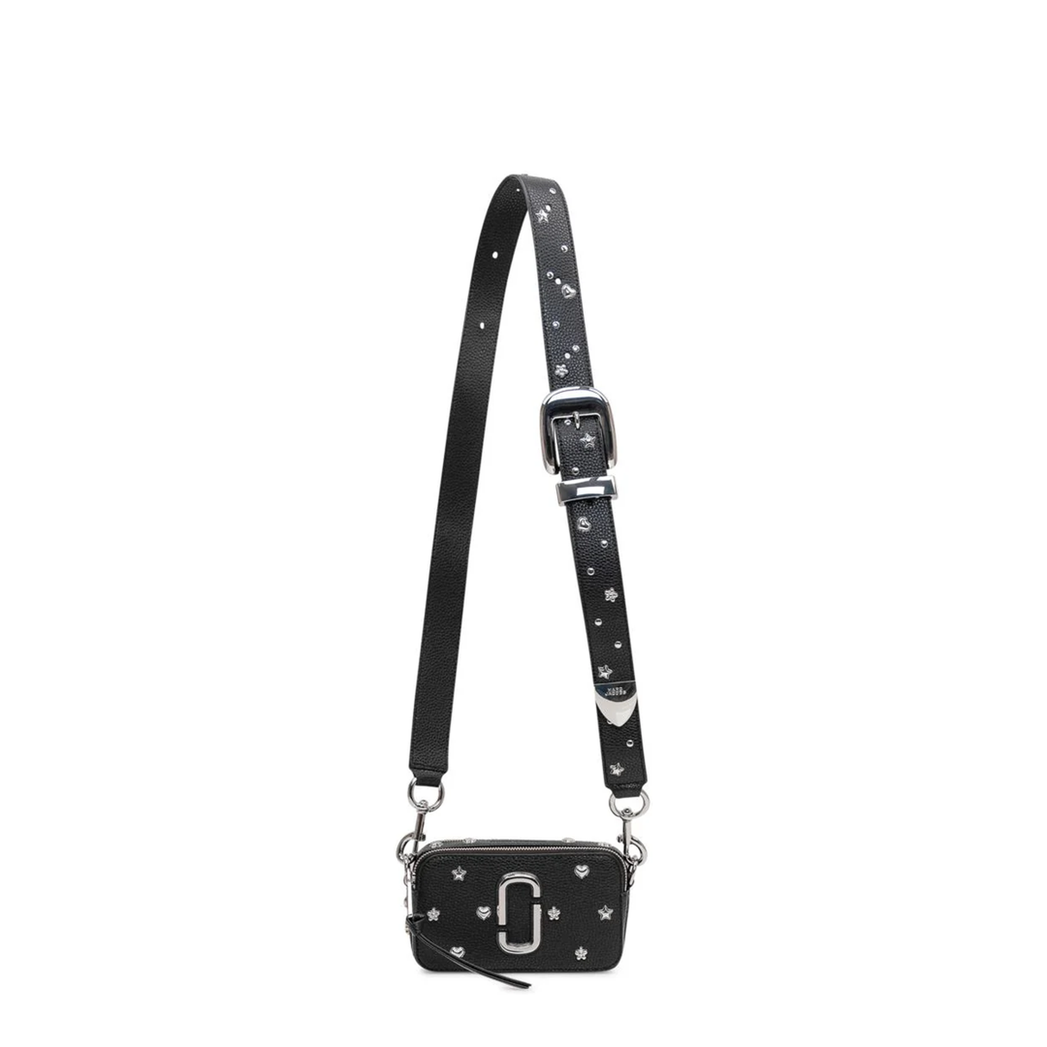 The Snapshot Mini Pebbled Leather Crossbody - Black Multi - Image 2
