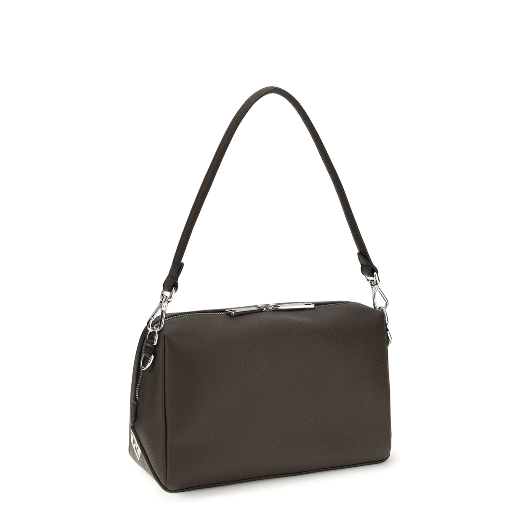 Lui Medium Calfskin Shoulder Bag - Black - Image 3