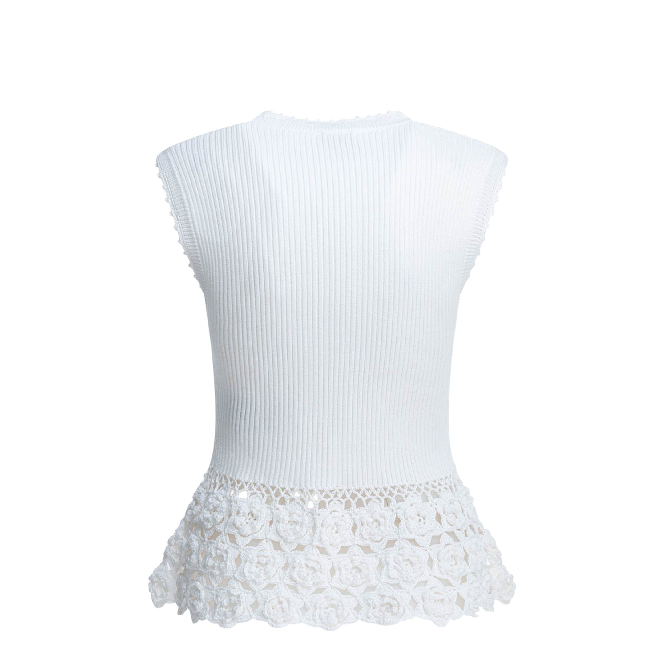 Knitted Worked Vest - Image 2