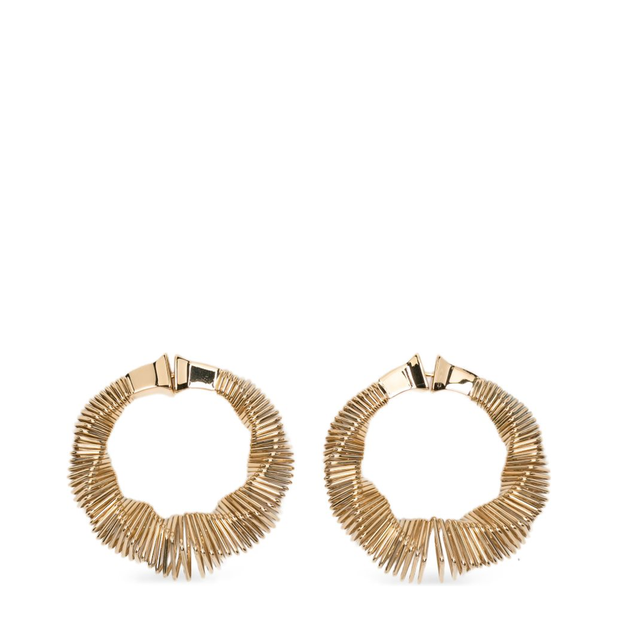 Square Spiral Small Hoops - Image 1
