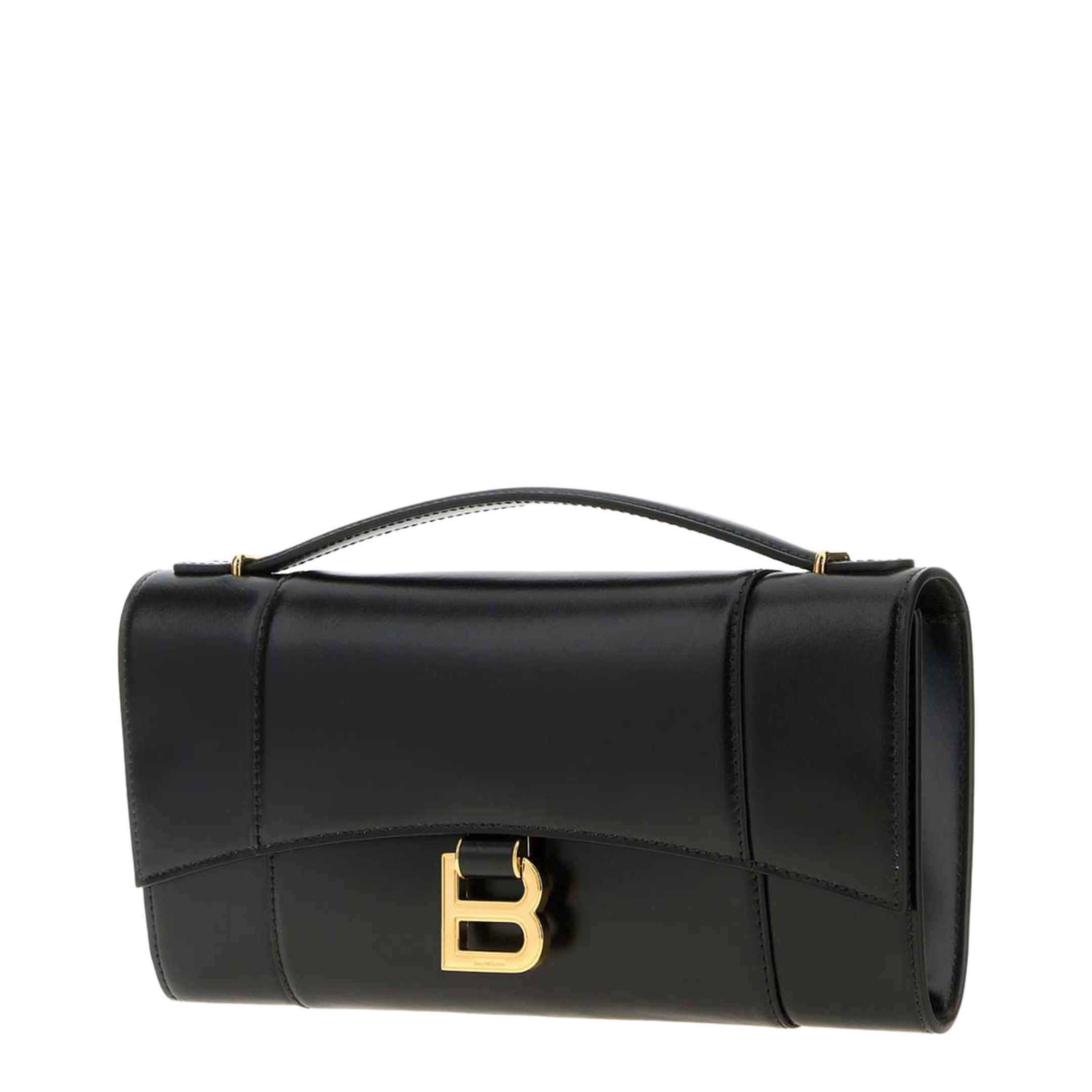 Hourglass Calfskin Pochette - Black - Image 2