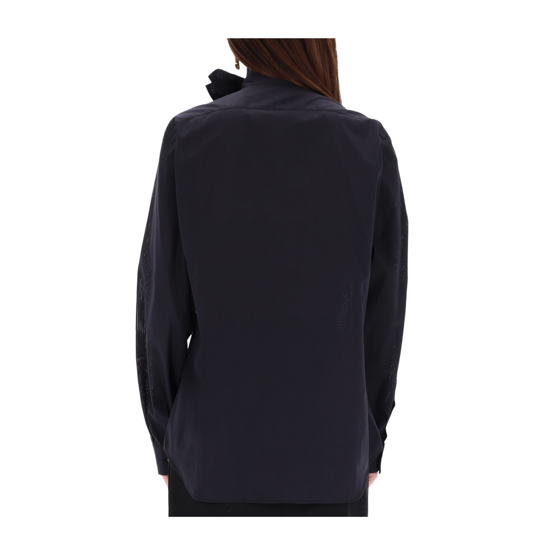 Cotton Poplin Jacquard Shirt - Image 4