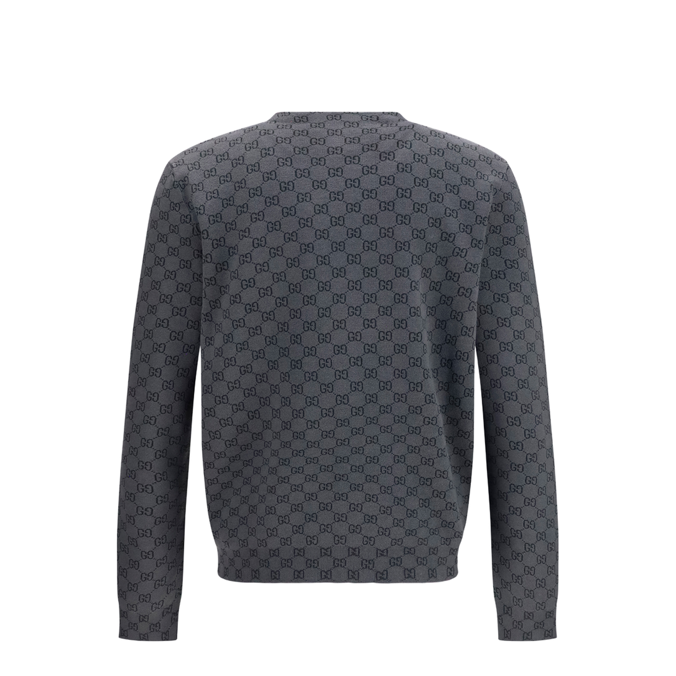 Silk and Wool GG Print Cardigan - Image 2