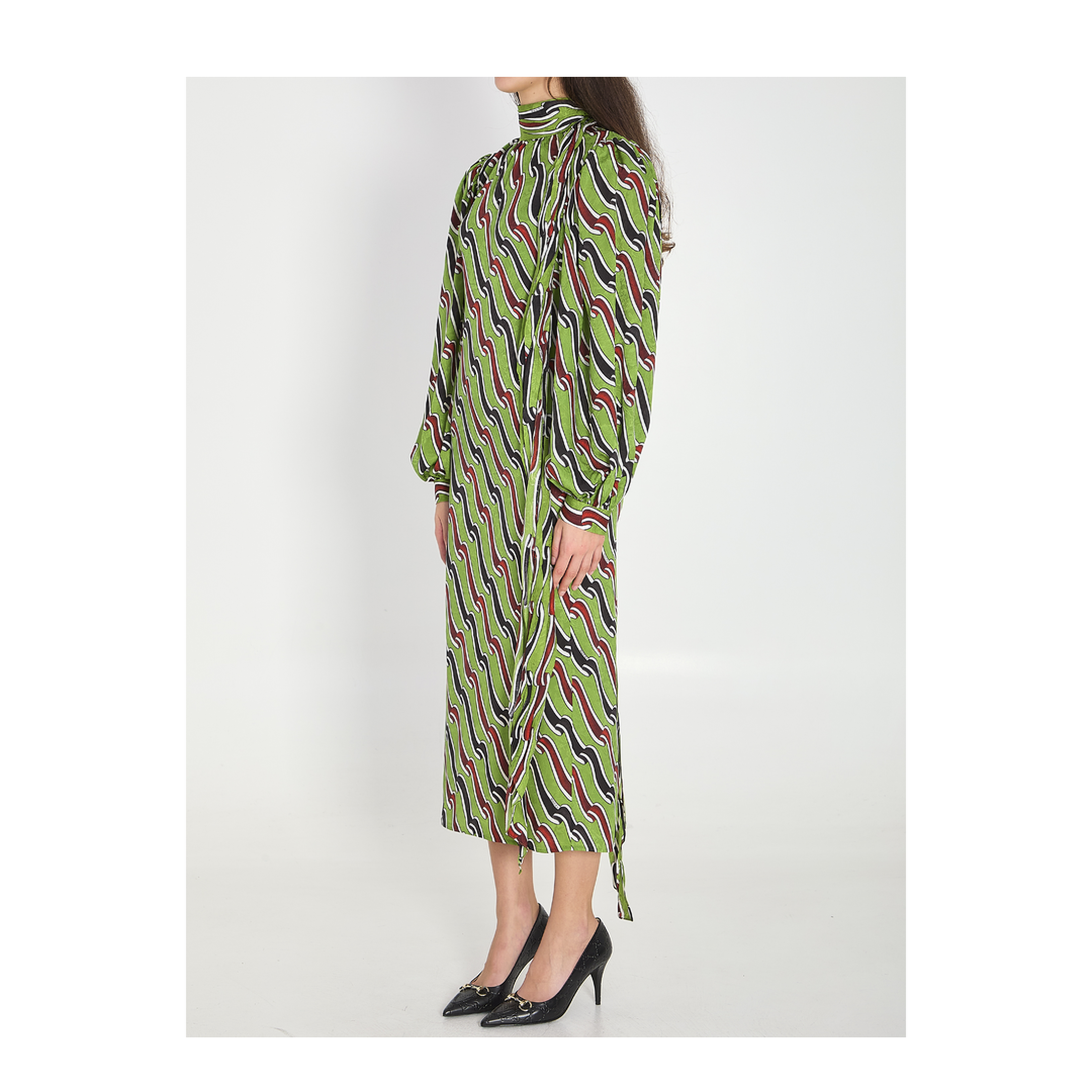 Printed Silk Dress - Image 2