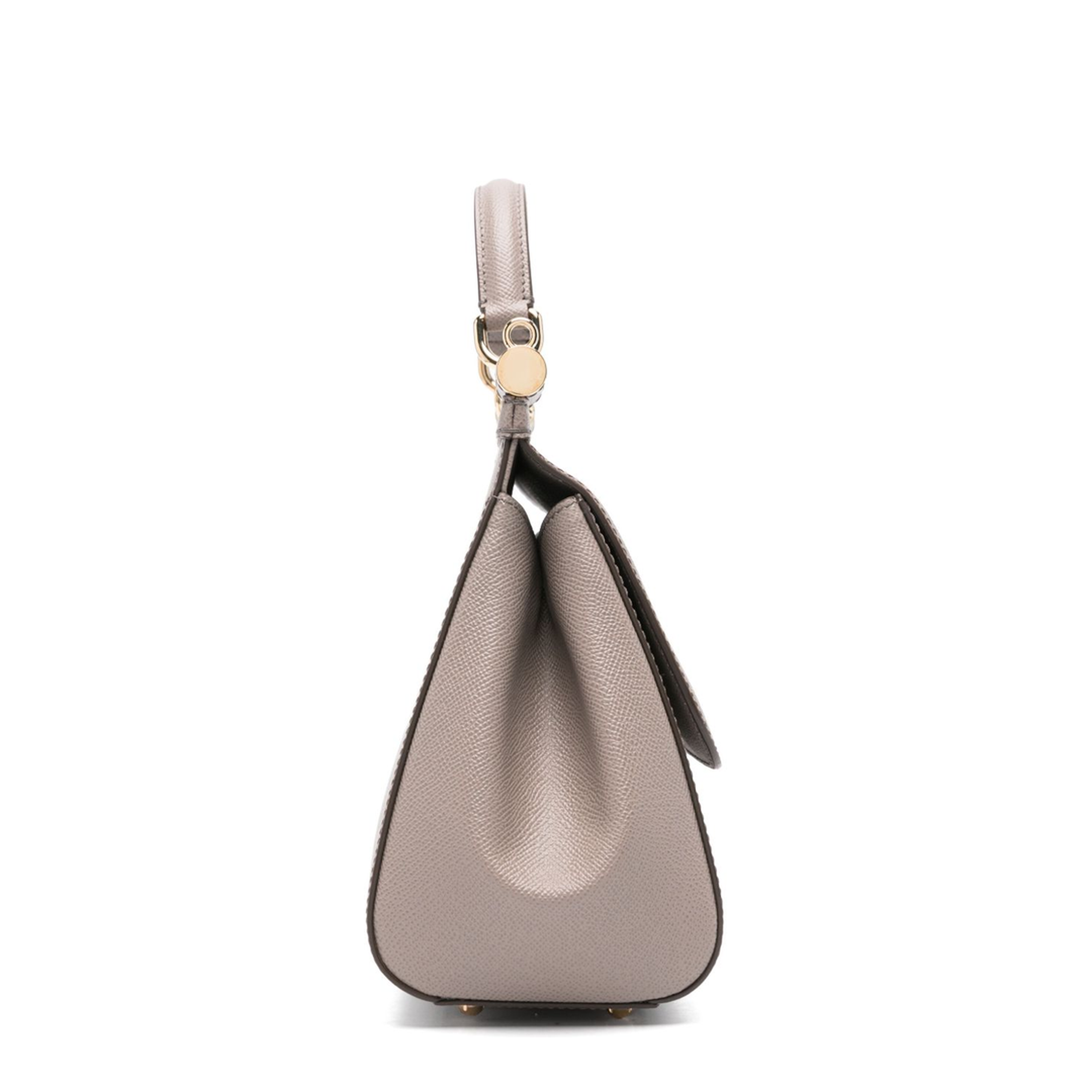Sicily Large Dauphine Calfskin Handbag - Grey - Image 4