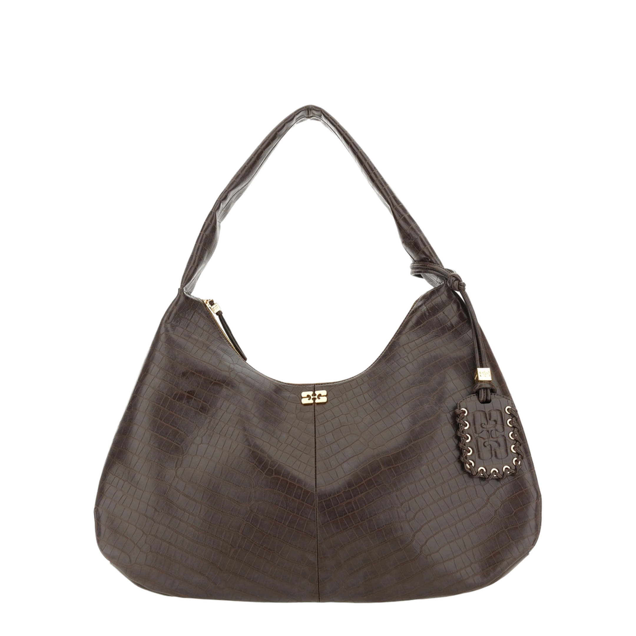 XXL Calfskin Shoulder Bag - Brown - Image 1