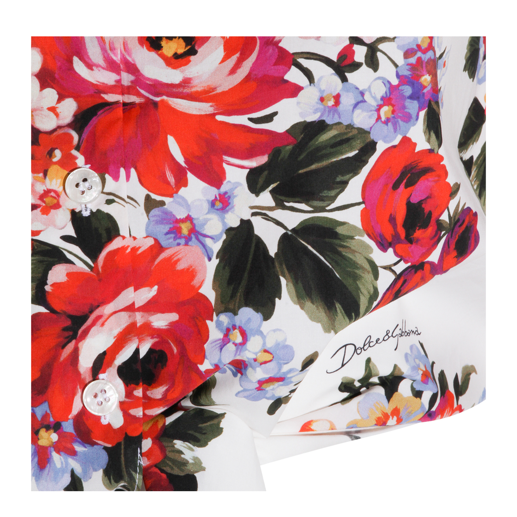 Floral Print Crop Shirt - Image 4
