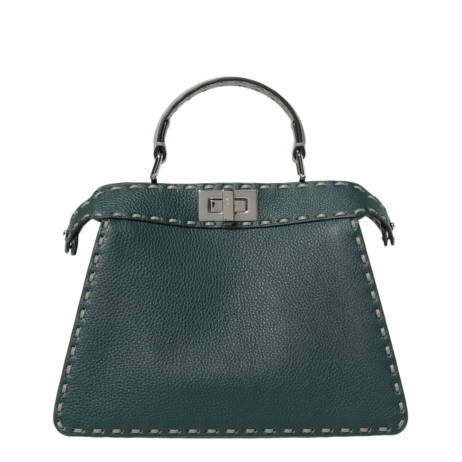 Small Peekaboo Iseeu Tote Bag In Green - Image 5