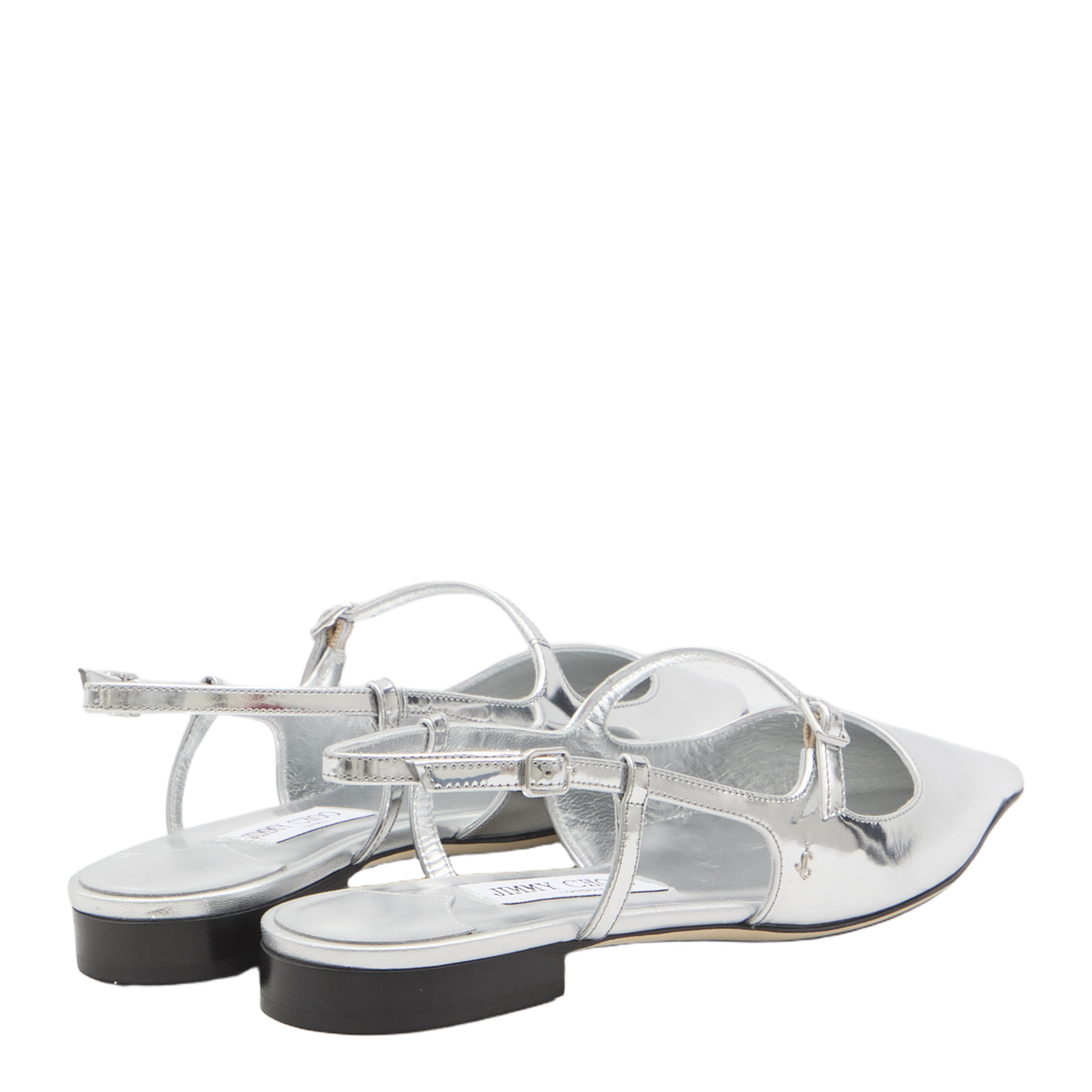 Didi Flat Slingbacks in Laminated Leather - Image 3