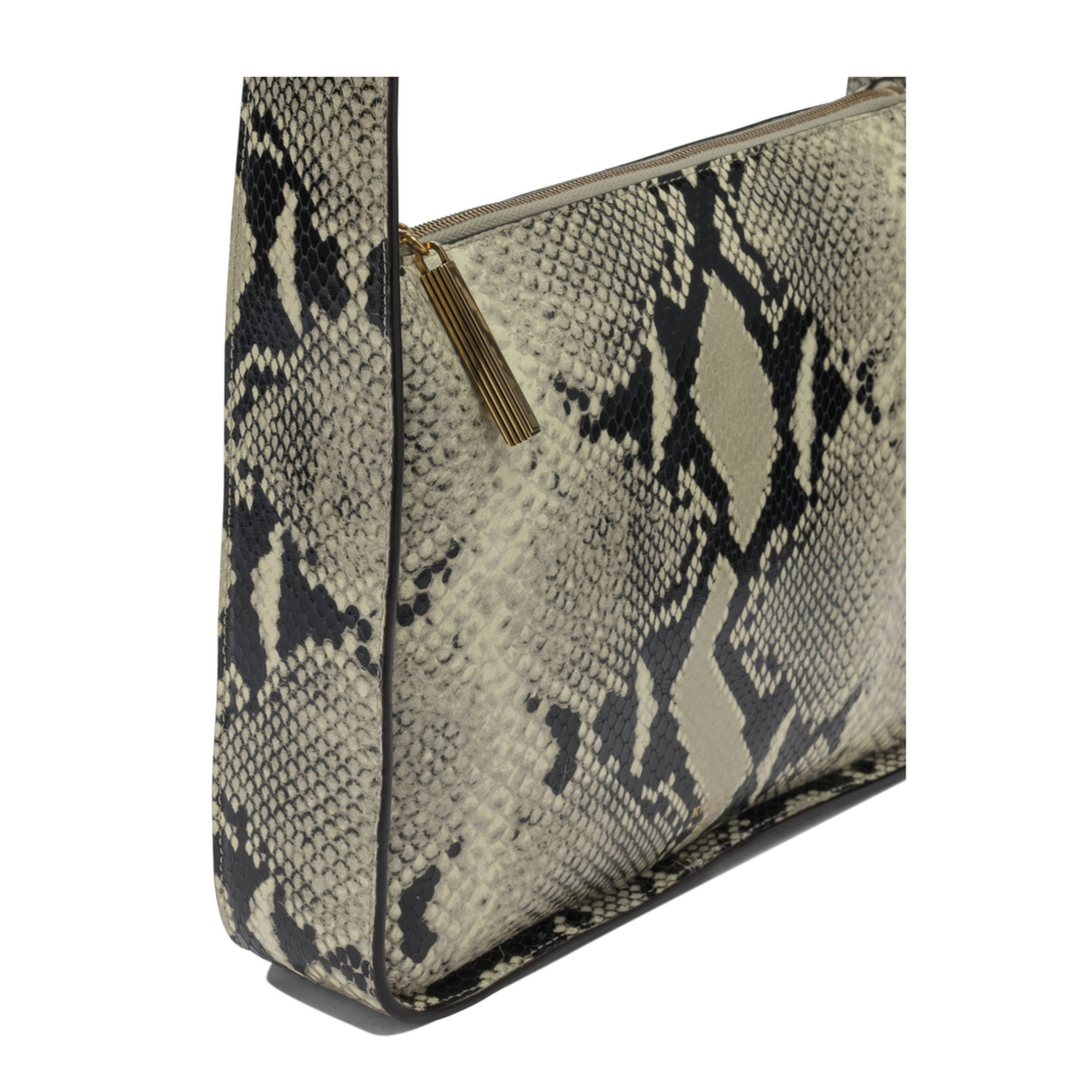 Lori Squared Small Calfskin Shoulder Bag - Beige - Image 4