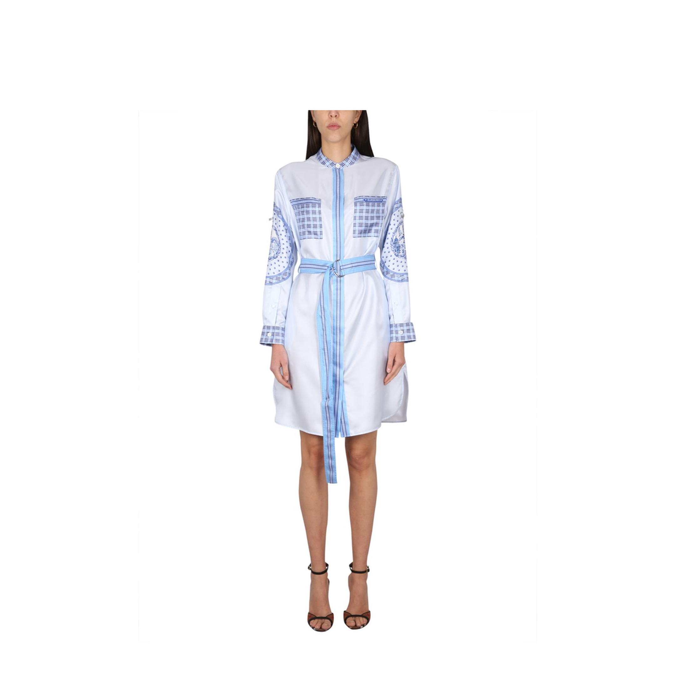 Silk Chemisier Dress - Image 1