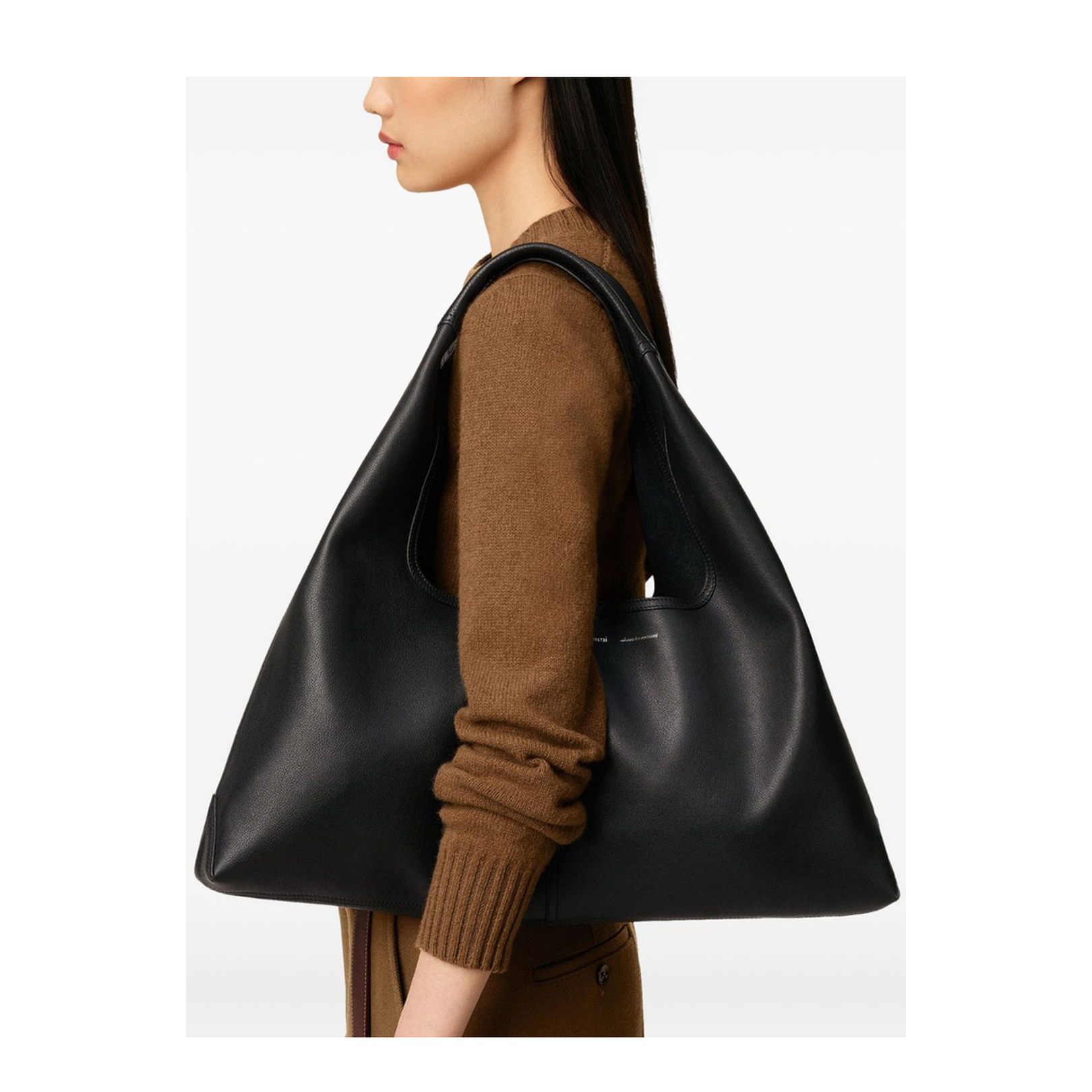 Black Supple Leather Etienne Shoulder Bag - Image 3