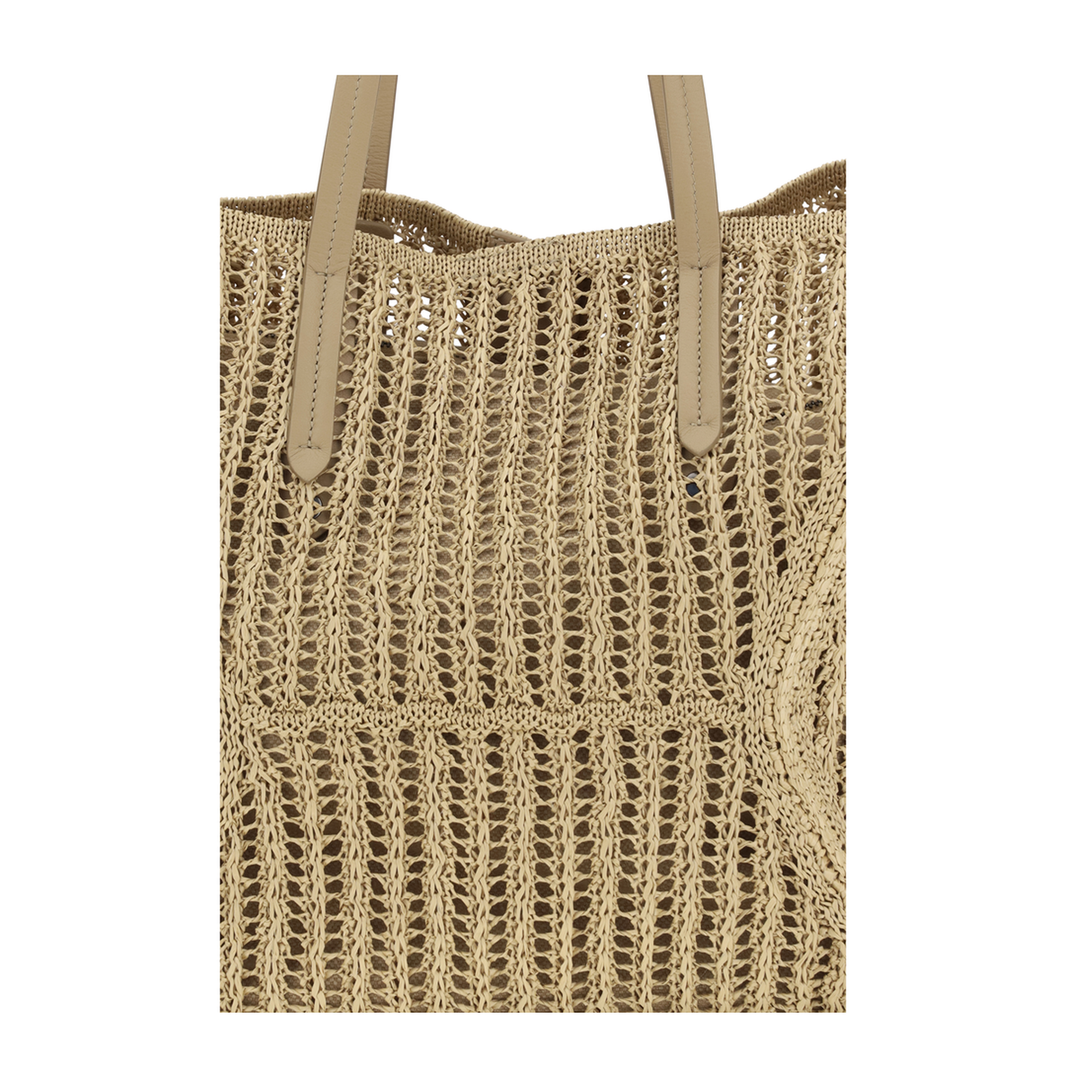 Duo Shoulder Bag in Raffia - Image 4