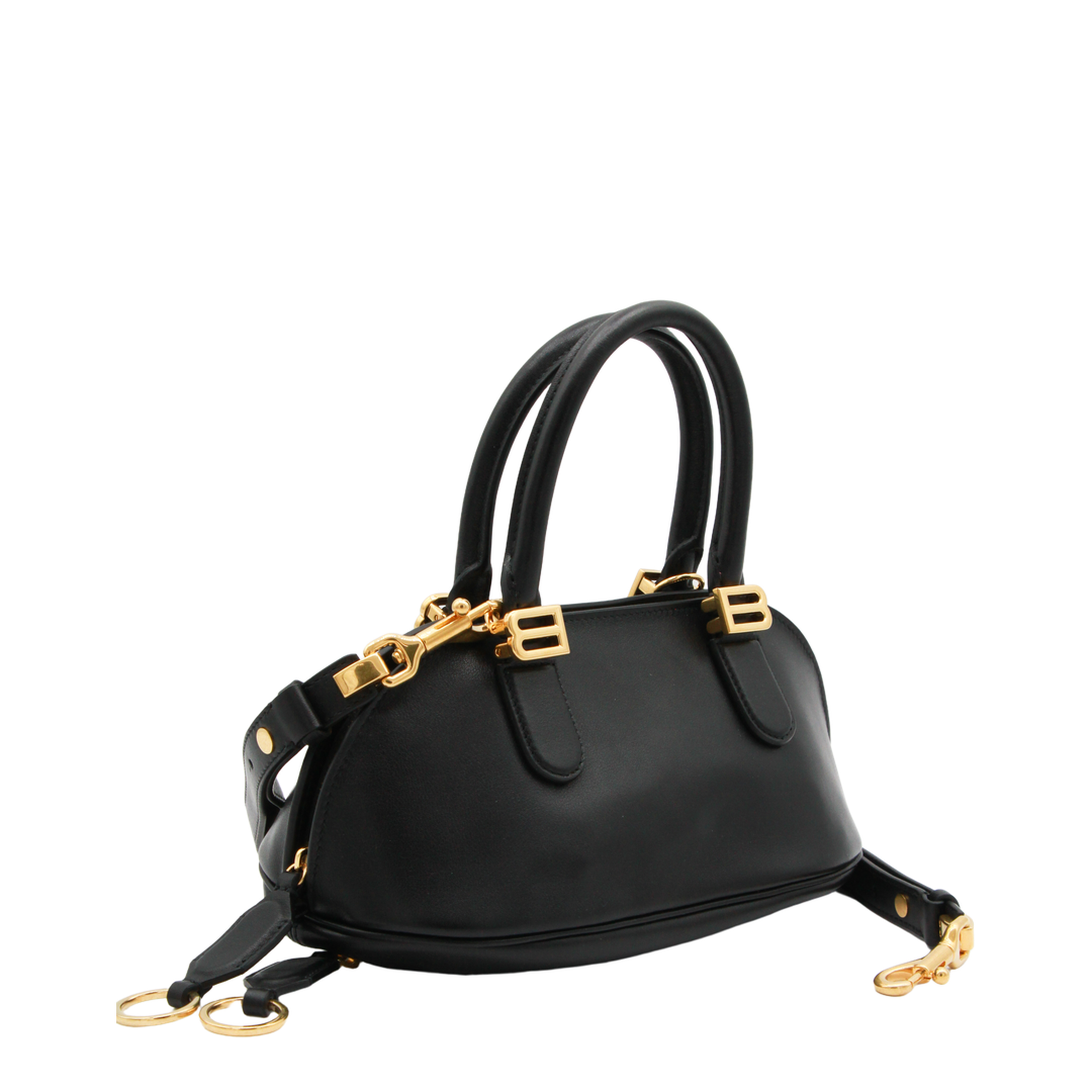Bolero Mini Smooth Calfskin Bowling Bag - Noir - Image 3