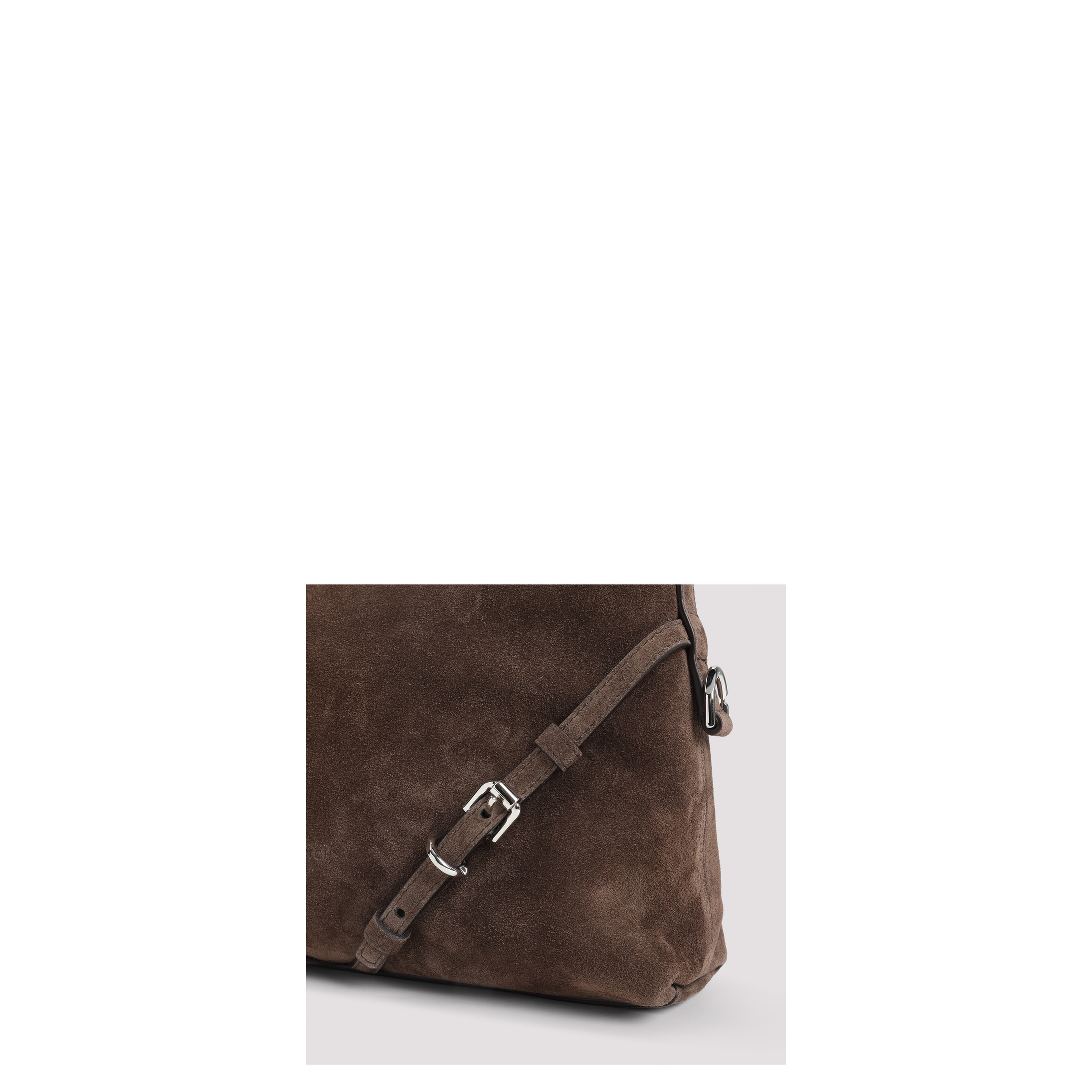 Mini Voyou Shoulder Bag Suede Brown - Image 5