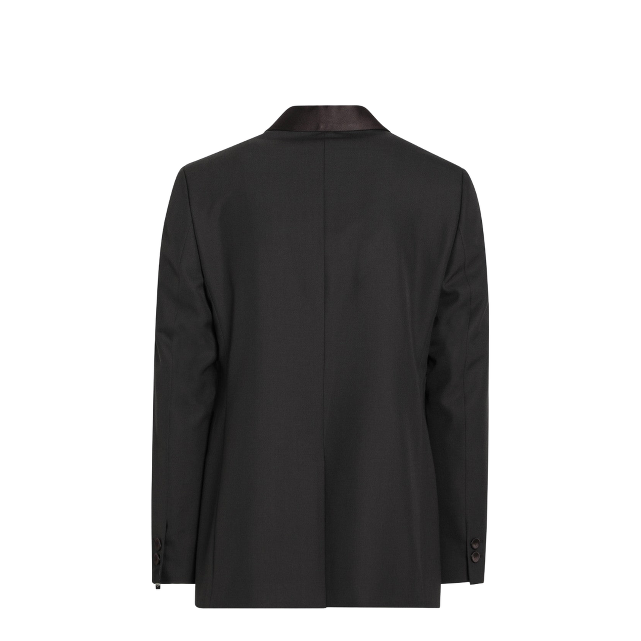 Brown Wool Crêpe Blazer - Image 2