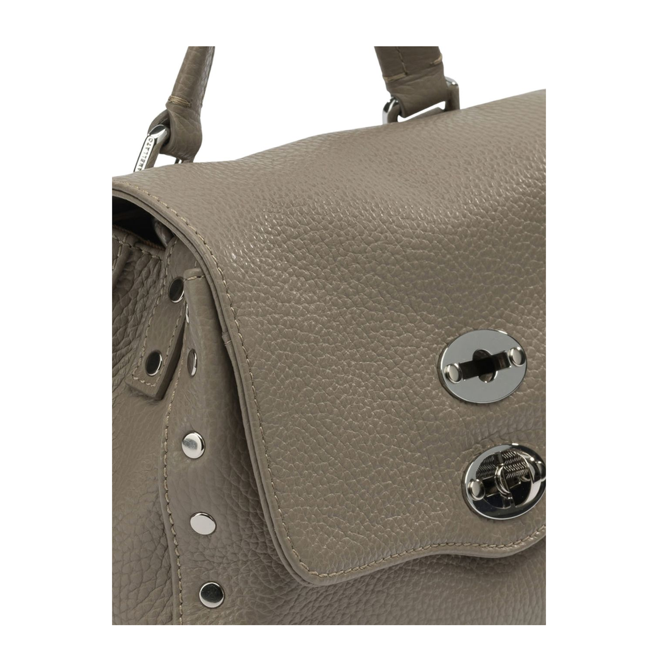 Postina Baby Calfskin Messenger Bag - Grey Creta - Image 4
