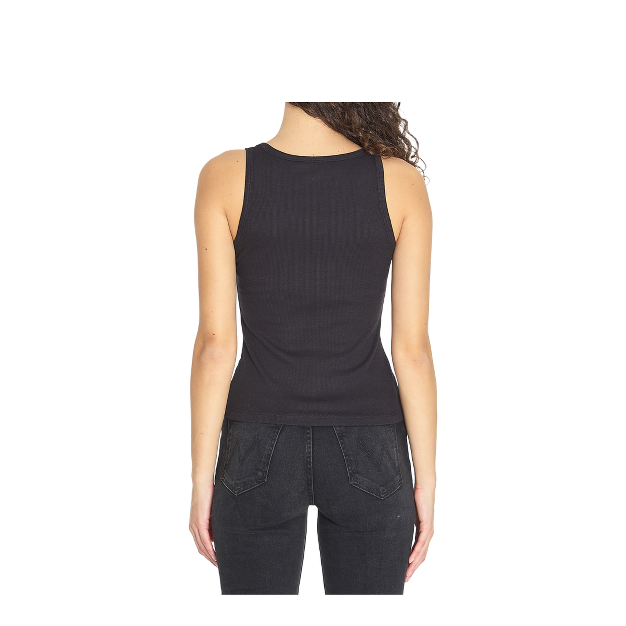 Cotton Tank Top Black - Image 4